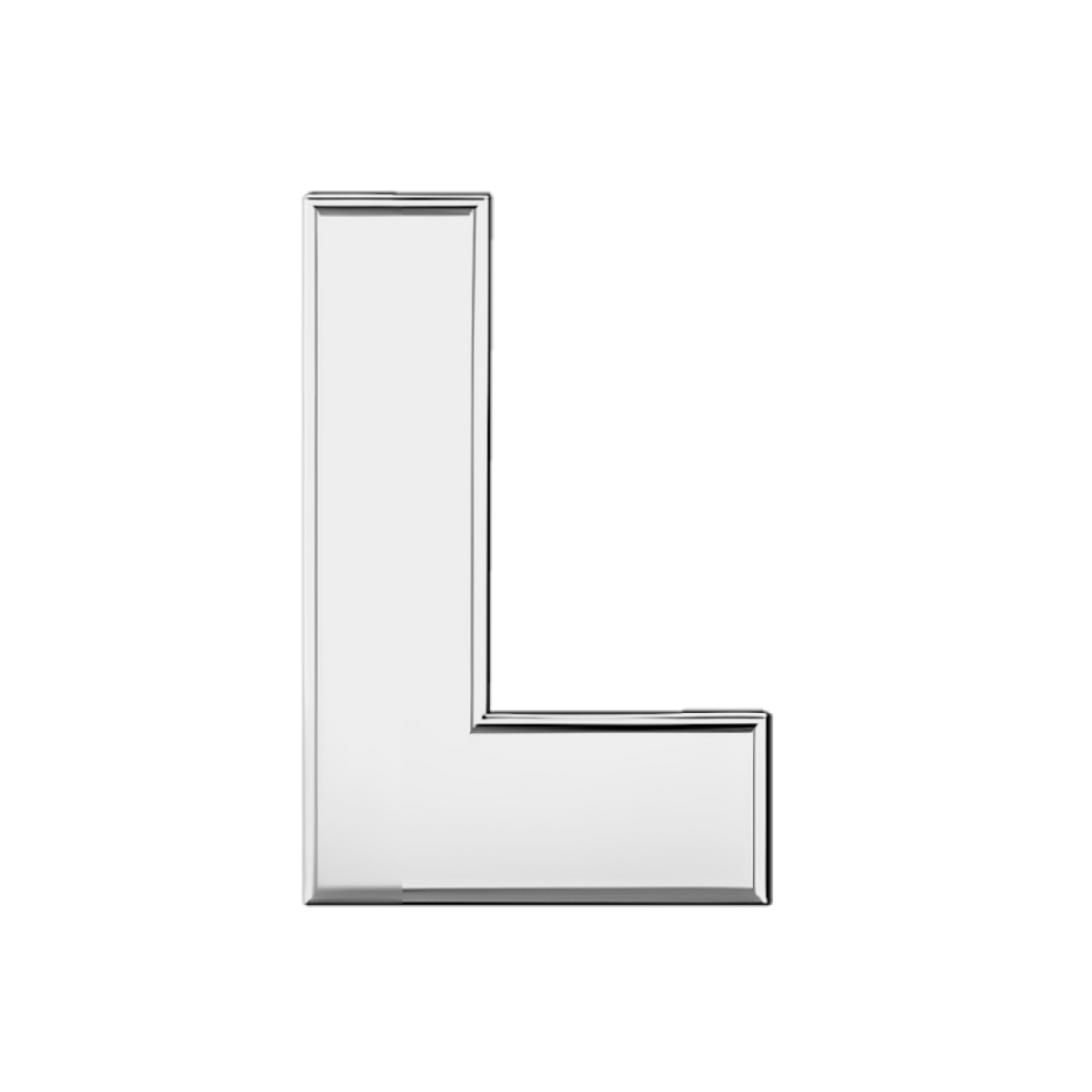 Slider Solid Letter L Charm