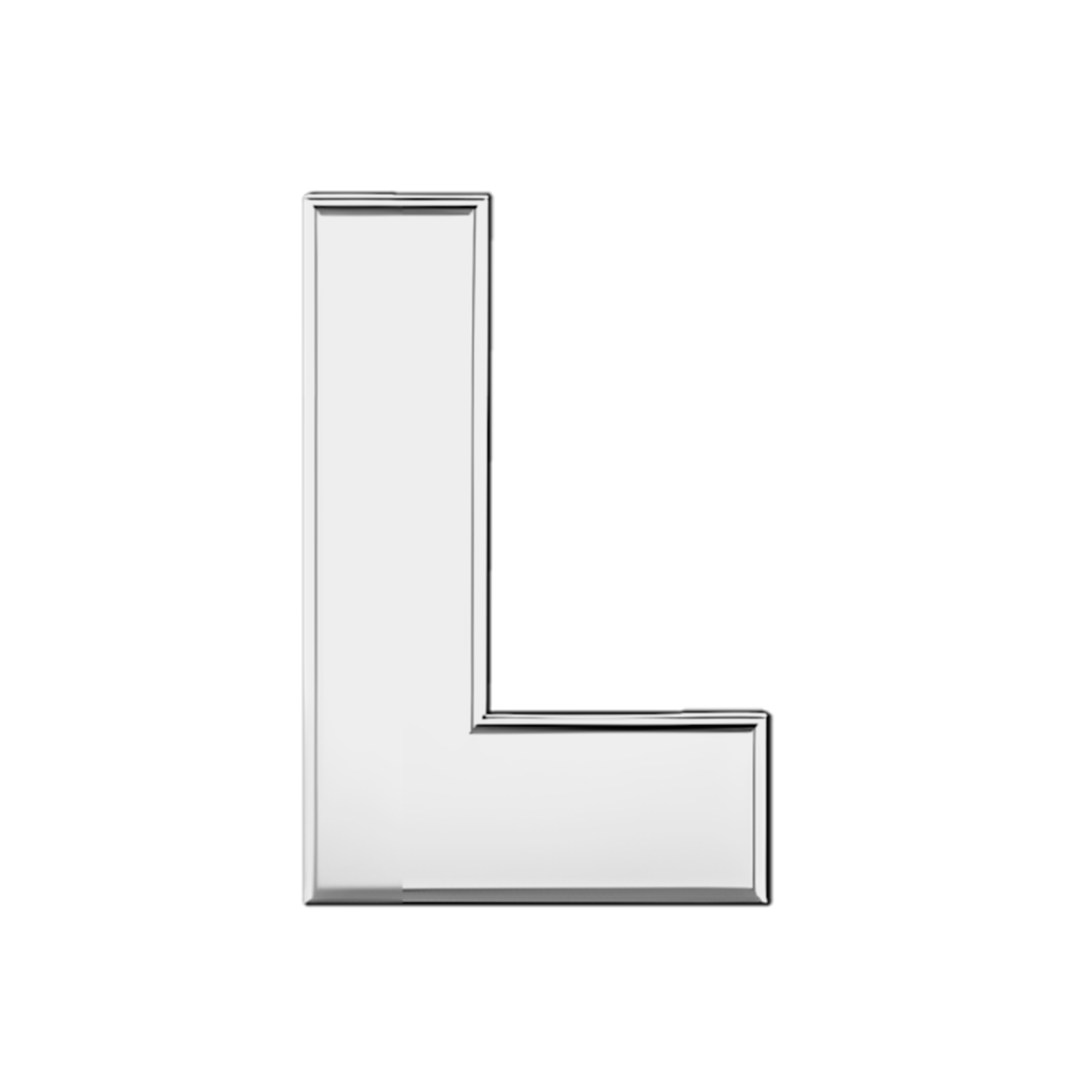 Slider Solid Letter L Charm