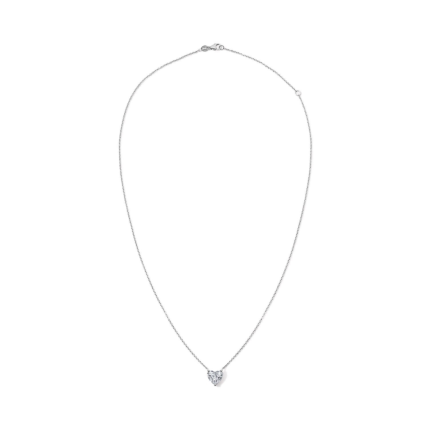 1.62CT Heart Solitaire Necklace