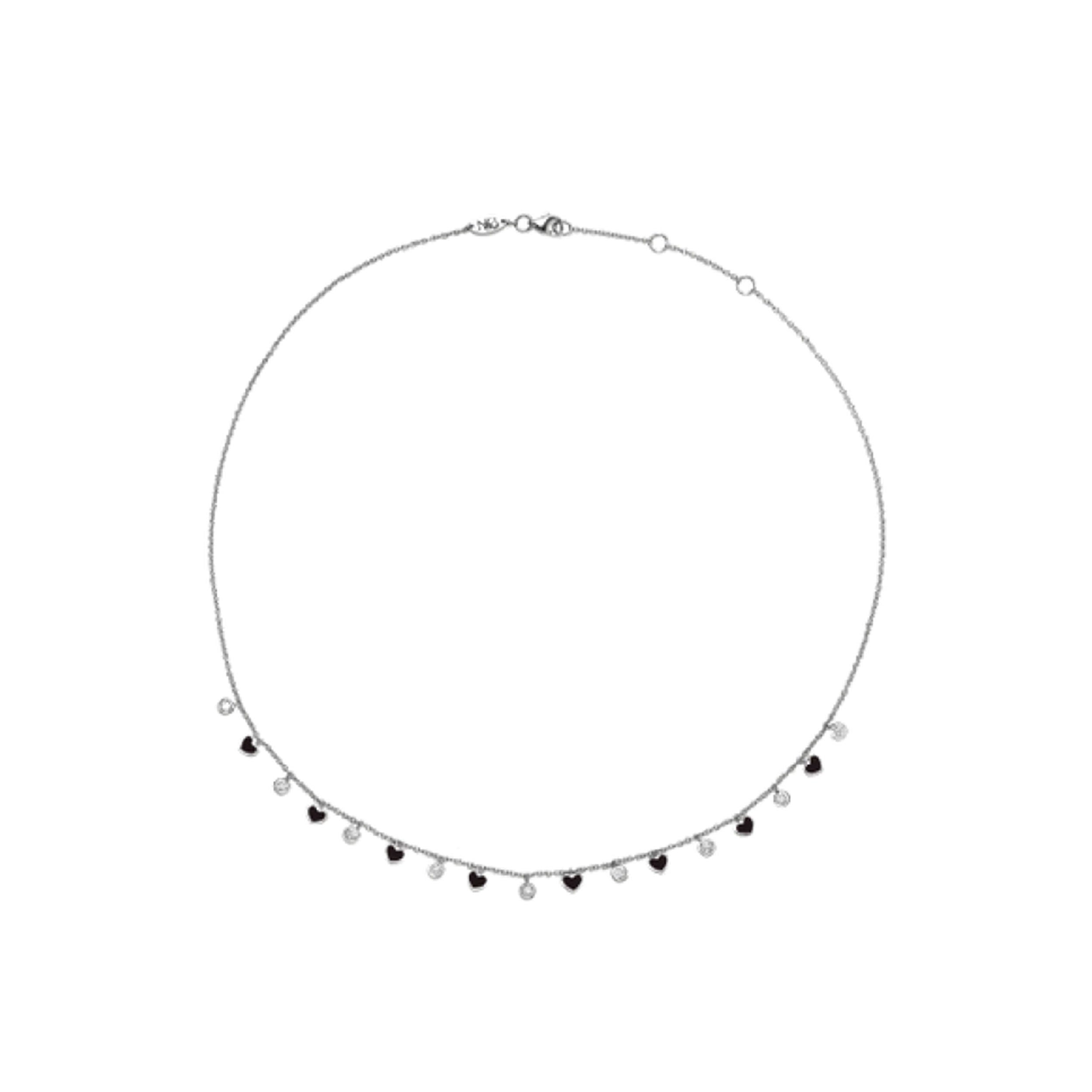 Luna Diamond Hearts Necklace