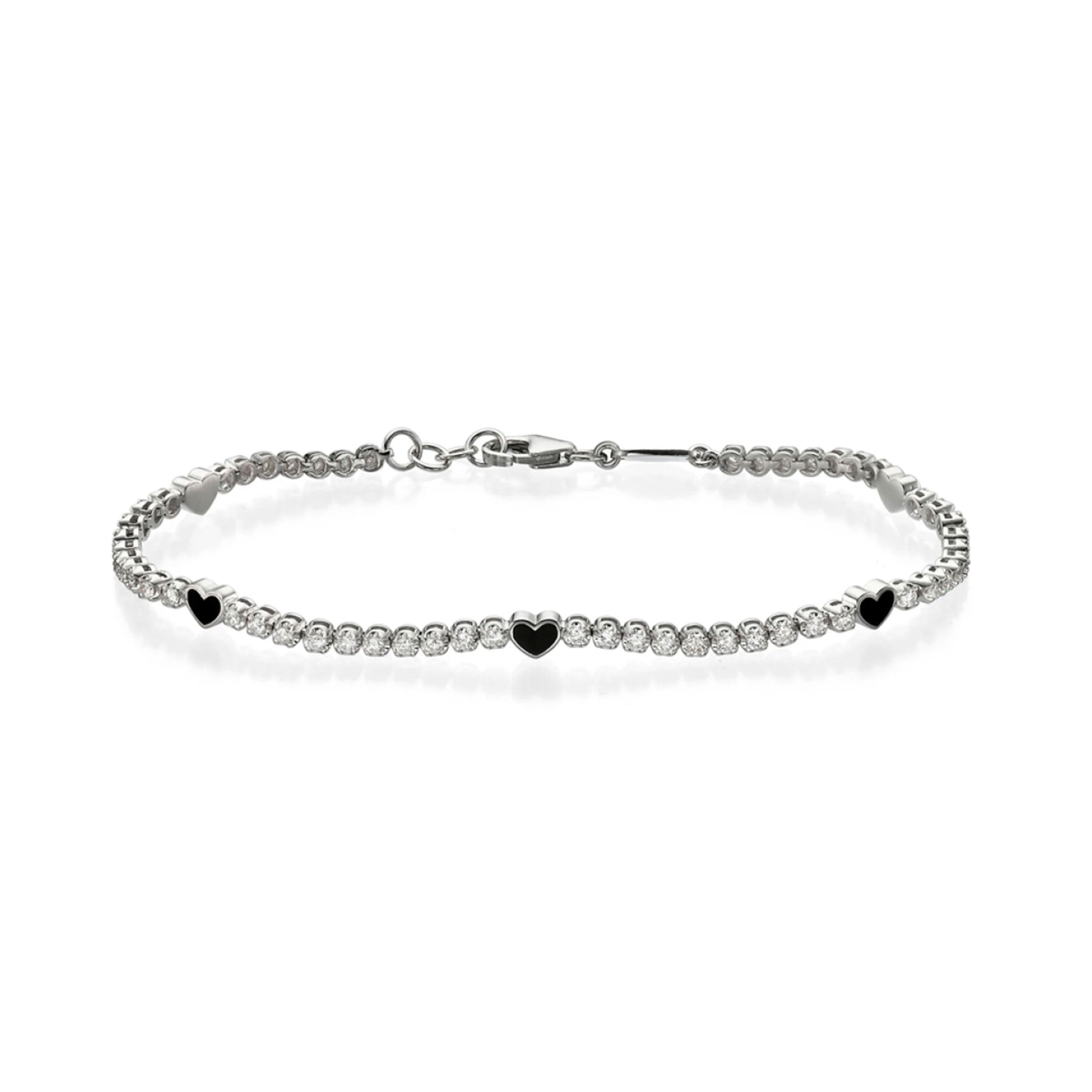 Mini Hearts Tennis Bracelet