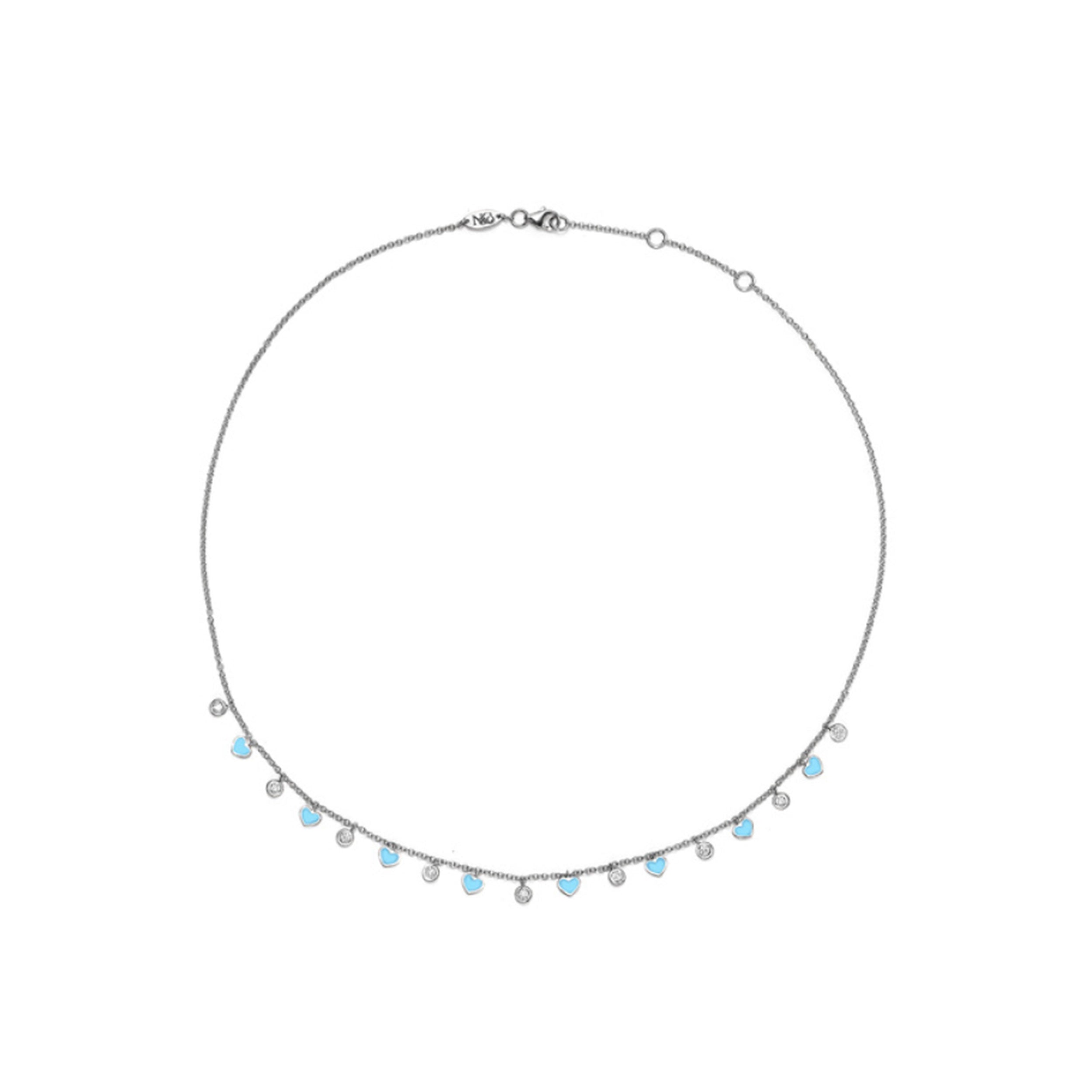 Luna Diamond Hearts Necklace