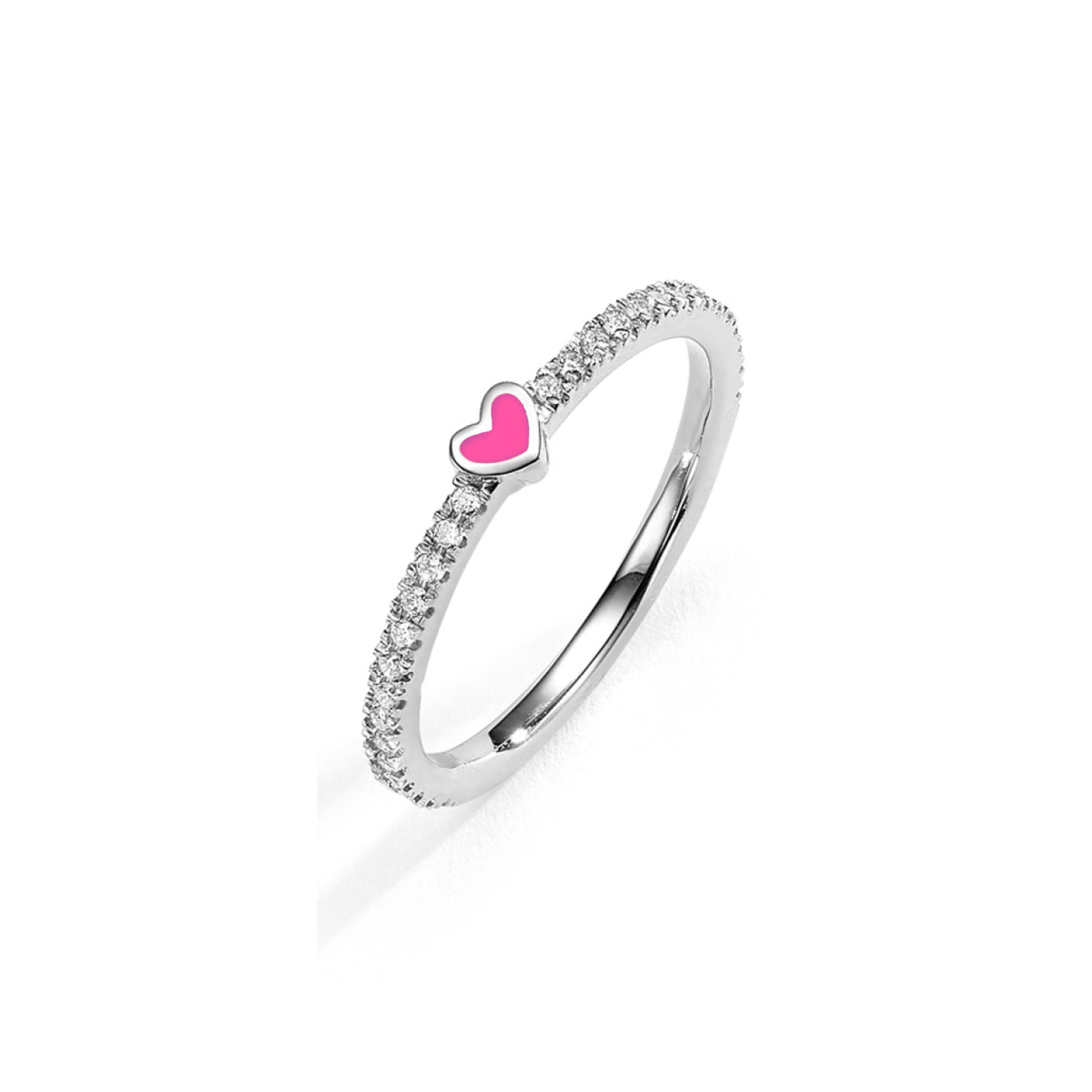 One Heart Diamond Ring