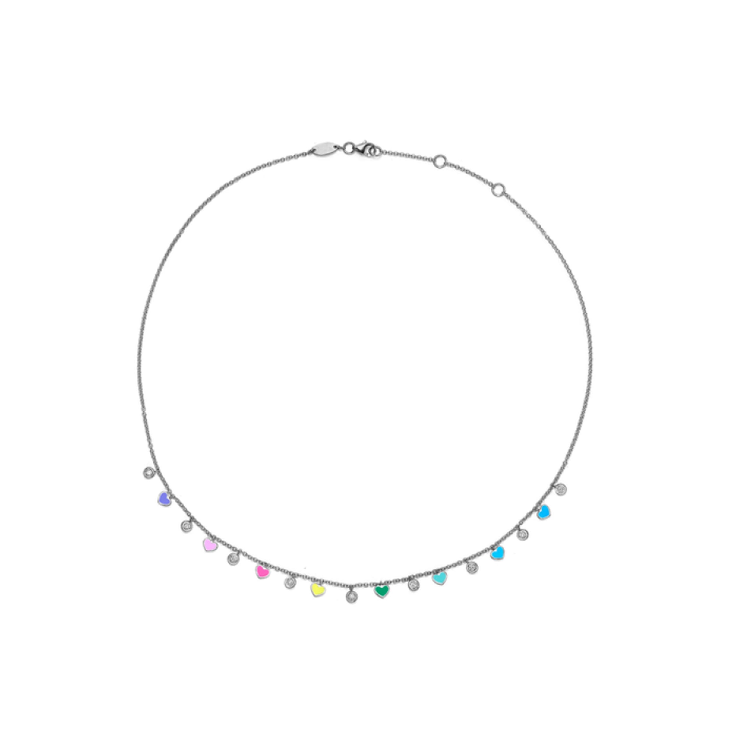 Luna Diamond Hearts Necklace
