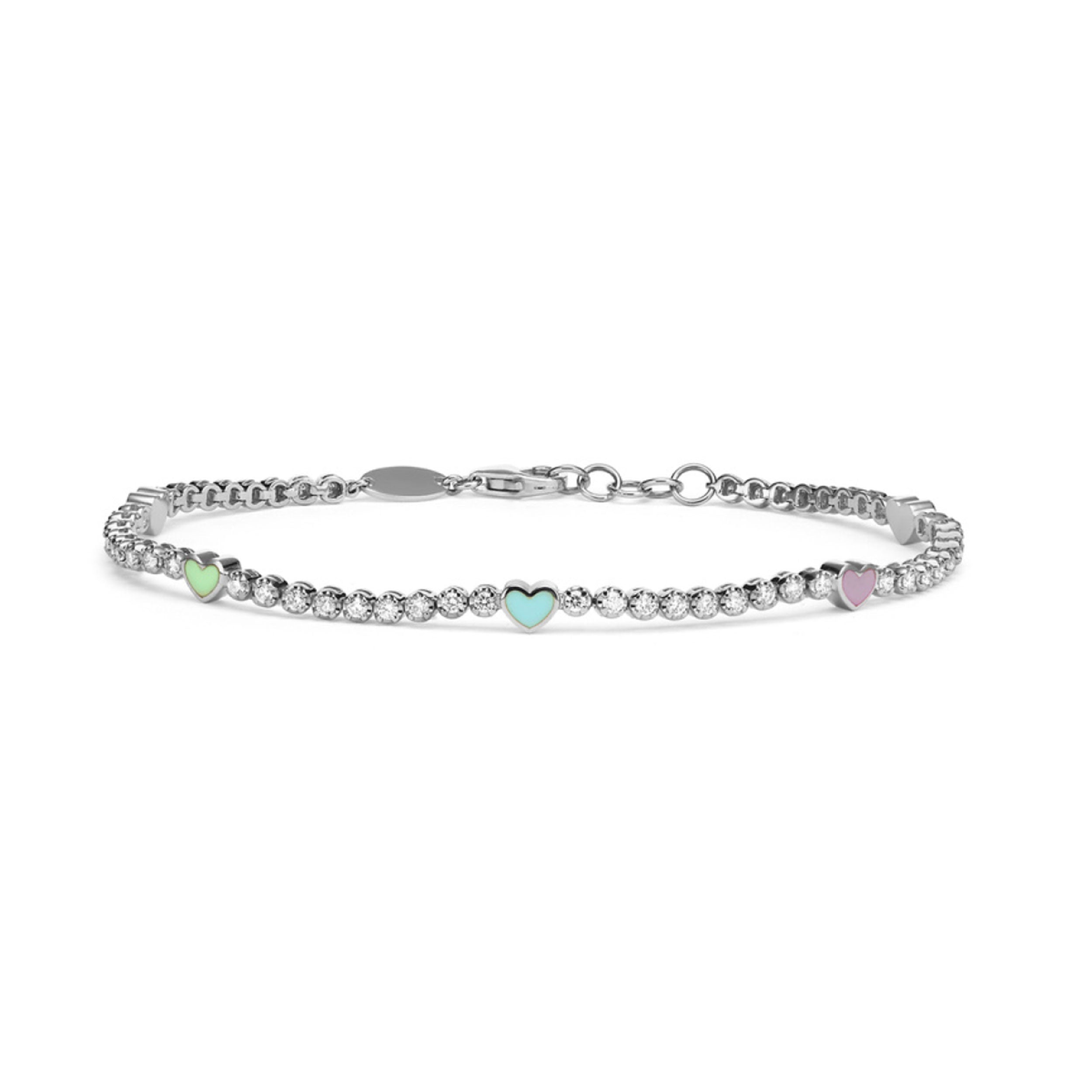 Mini Hearts Tennis Bracelet