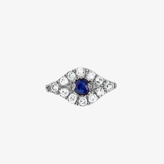 Mini Diamond Evil Eye Stud Earring