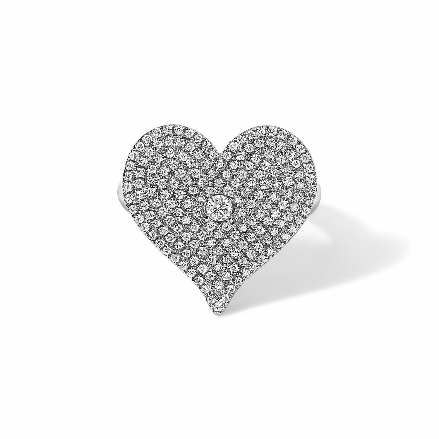 Heartfelt Gold and Diamond Heart Ring