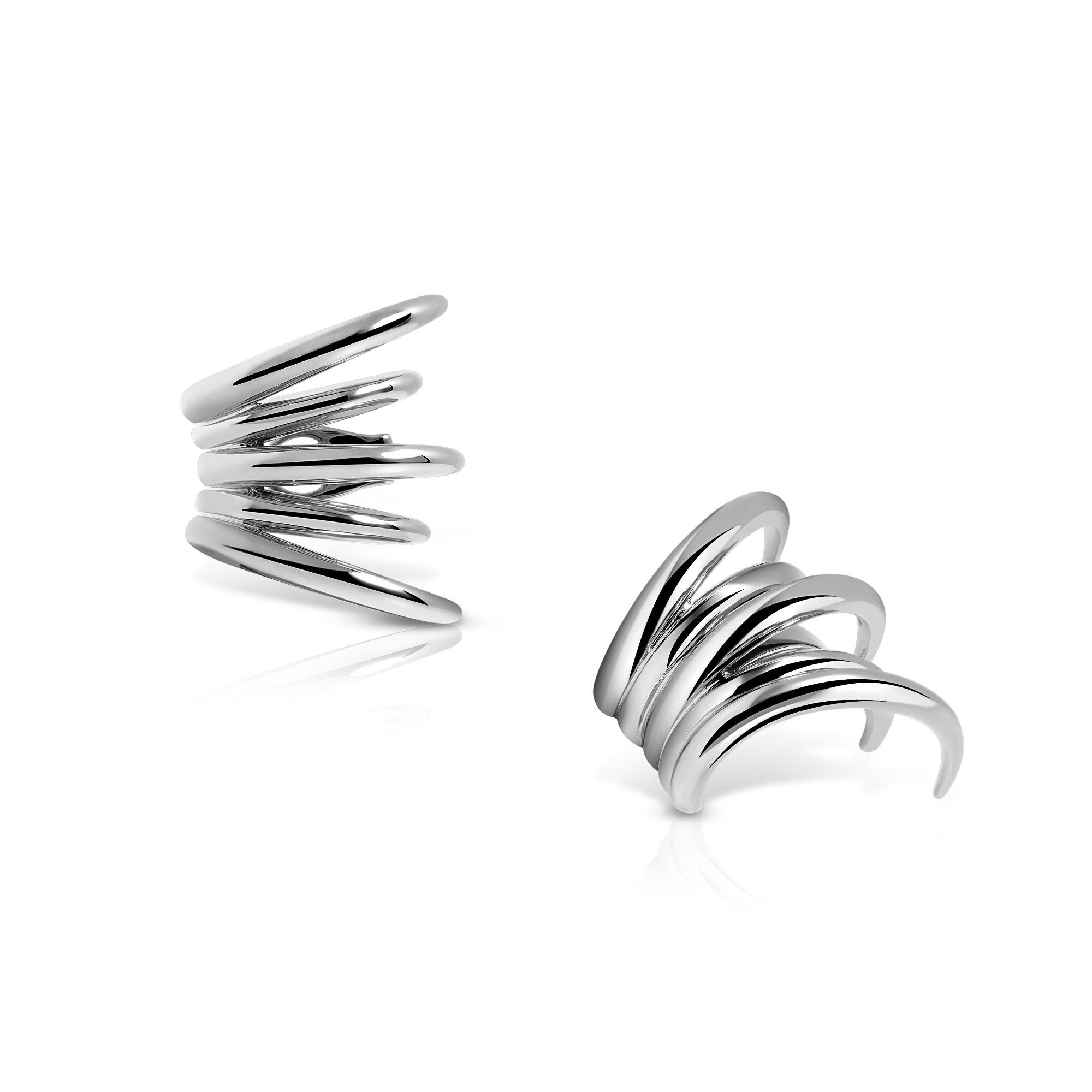 Calatrava Gold Strokes Ear Cuff