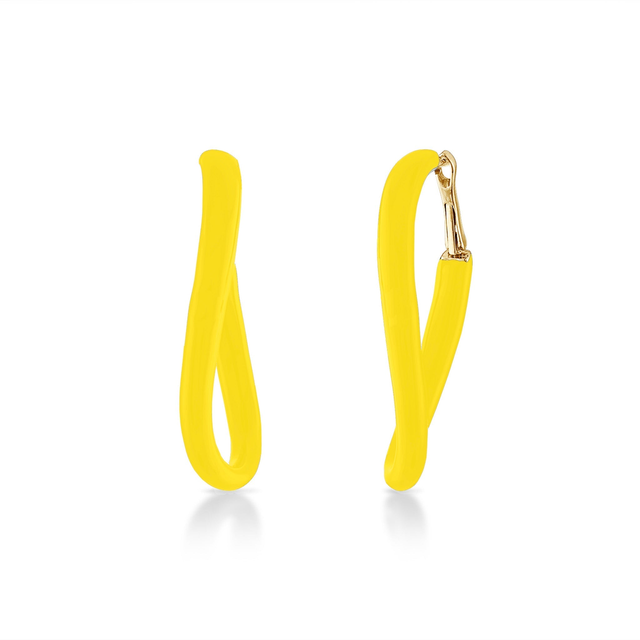 Wavy Enamel Hoops
