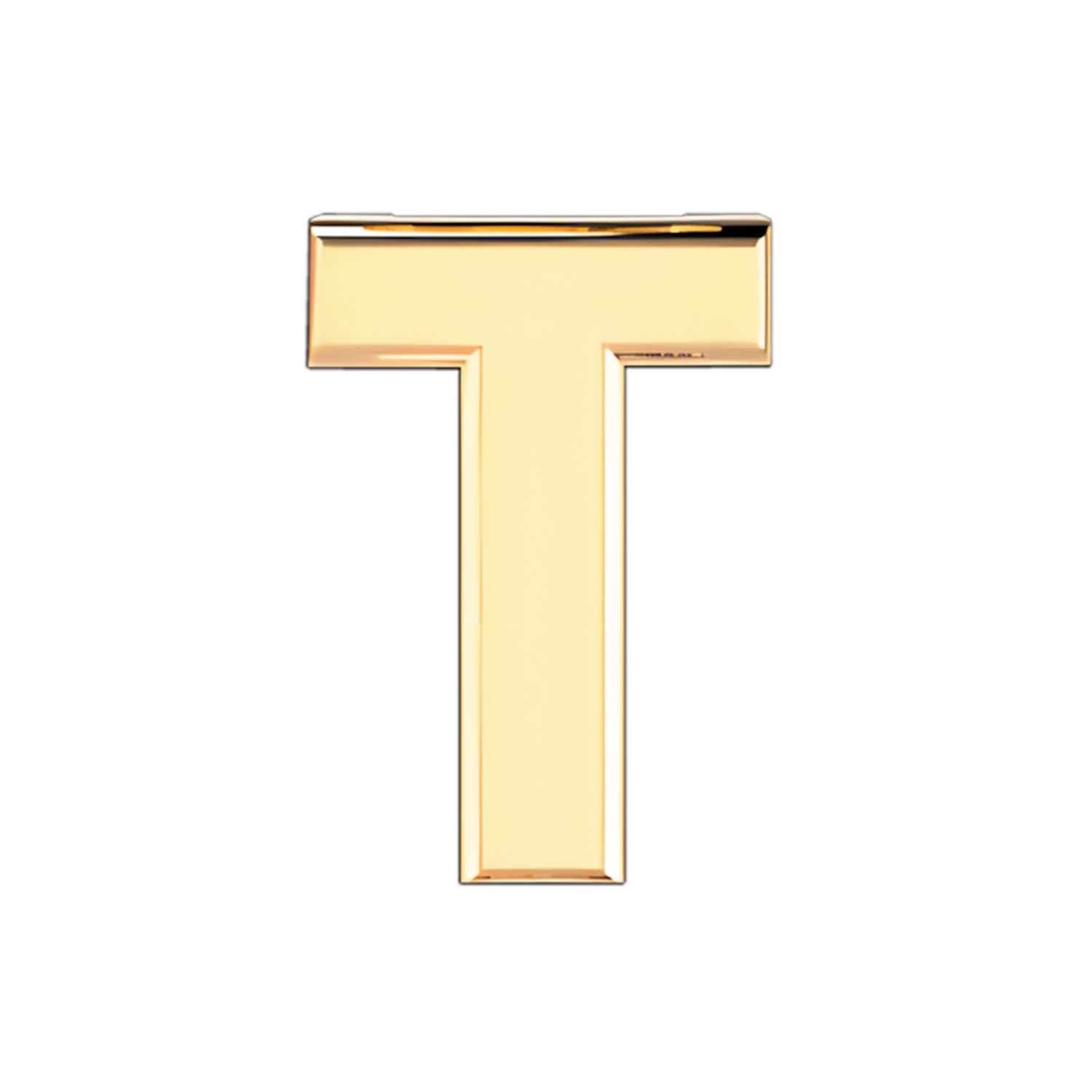 Slider Solid Letter T Charm