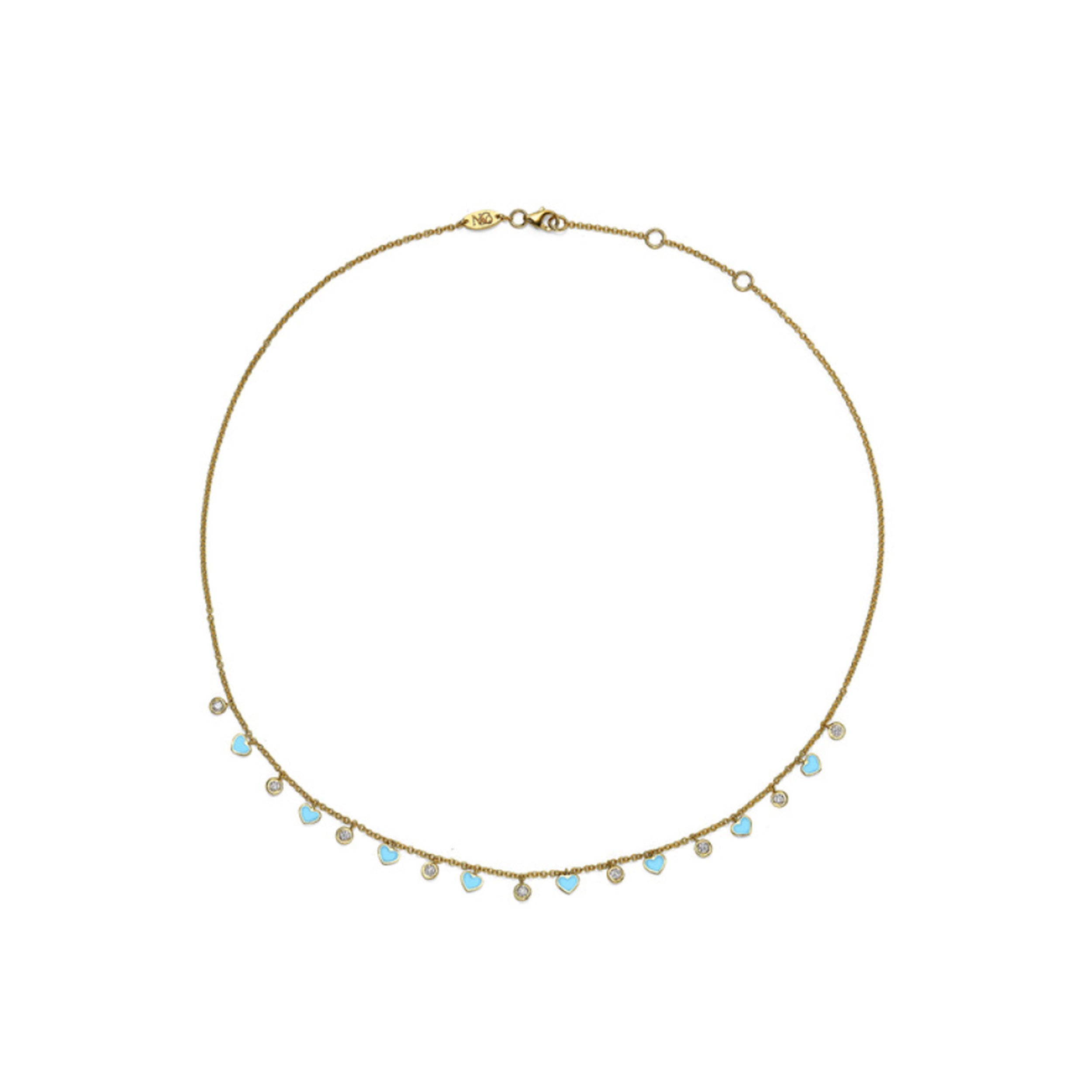 Luna Diamond Hearts Necklace