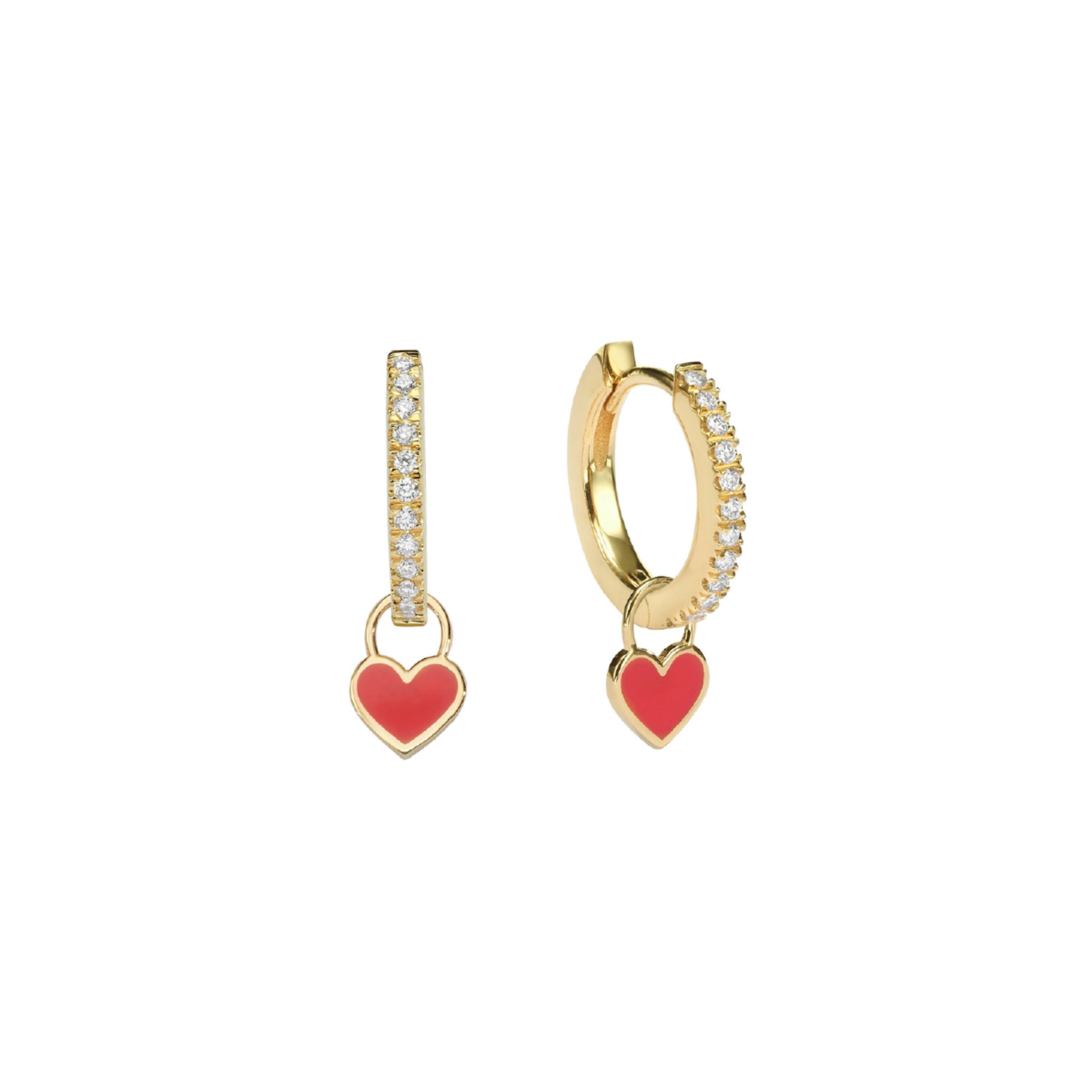 Midi Heart Earrings