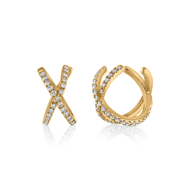 Criss Cross Pave Ear Cuff