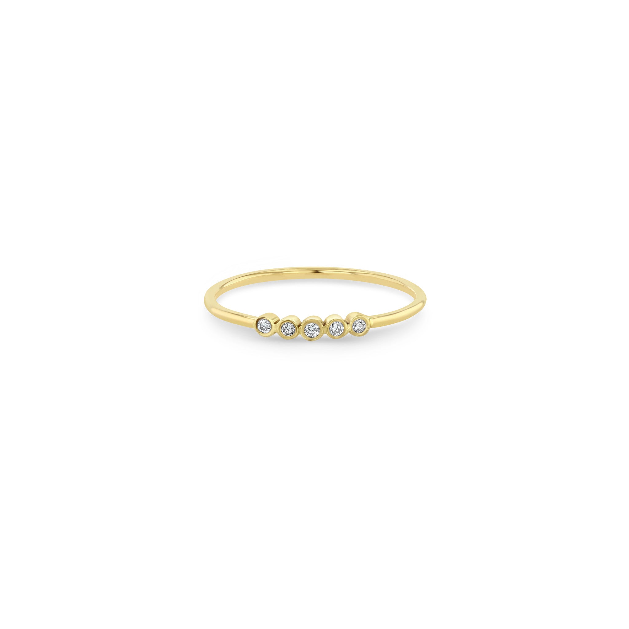 Vault Sale: Tiny Bezel Ring Yellow Gold Size 4