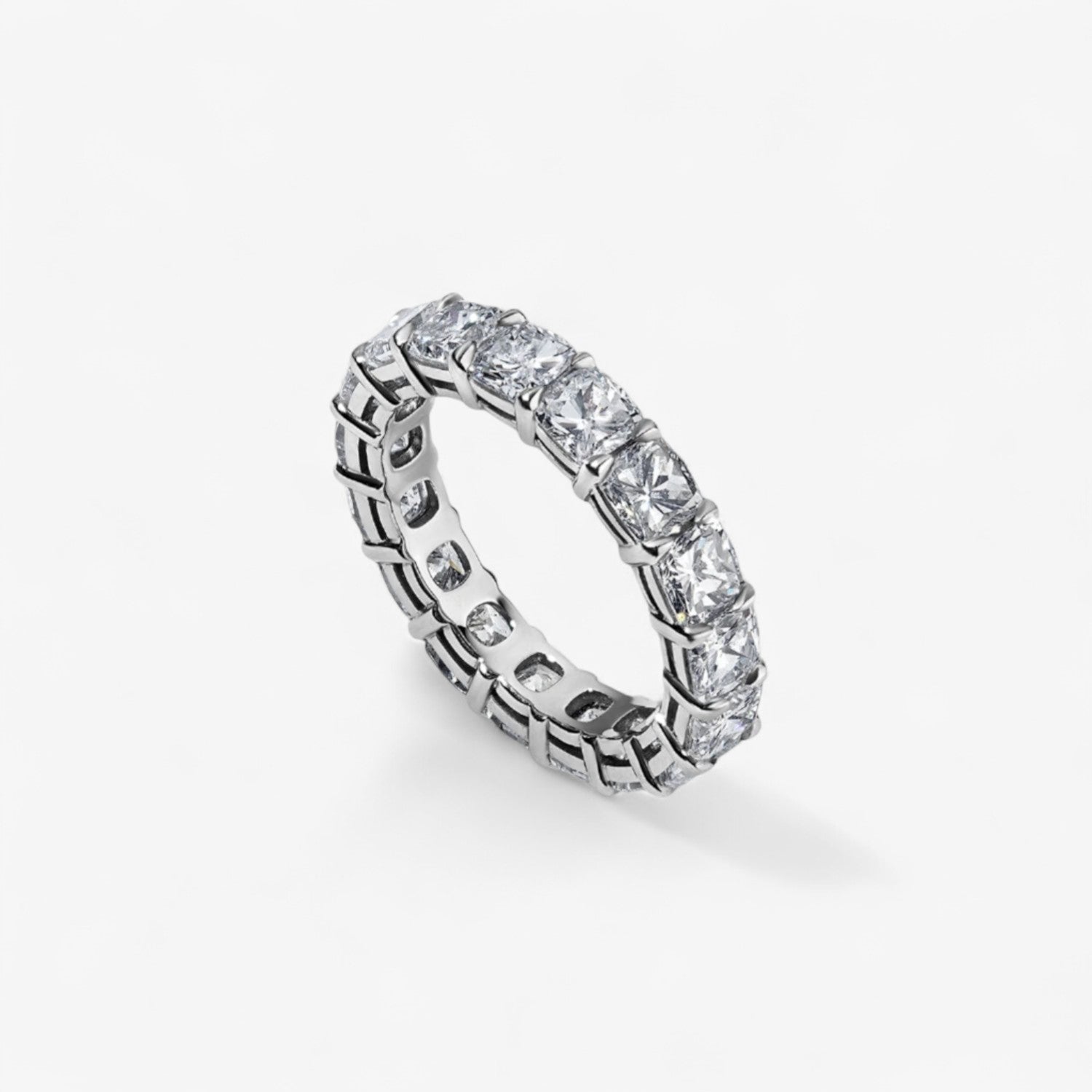 Cushion Cut Eternity Band 5.24ct