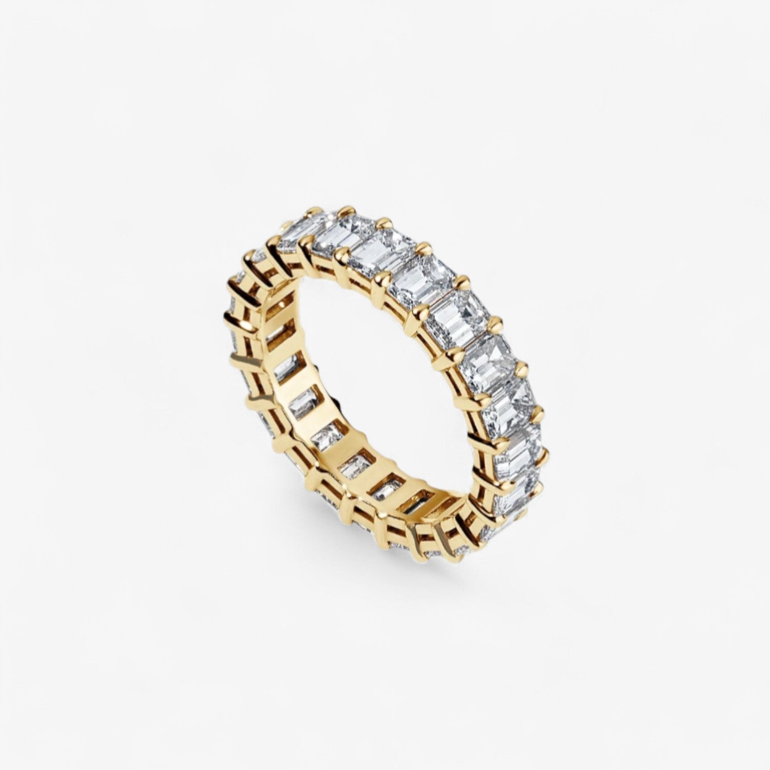 Emerald Cut Eternity Band 4.38ct