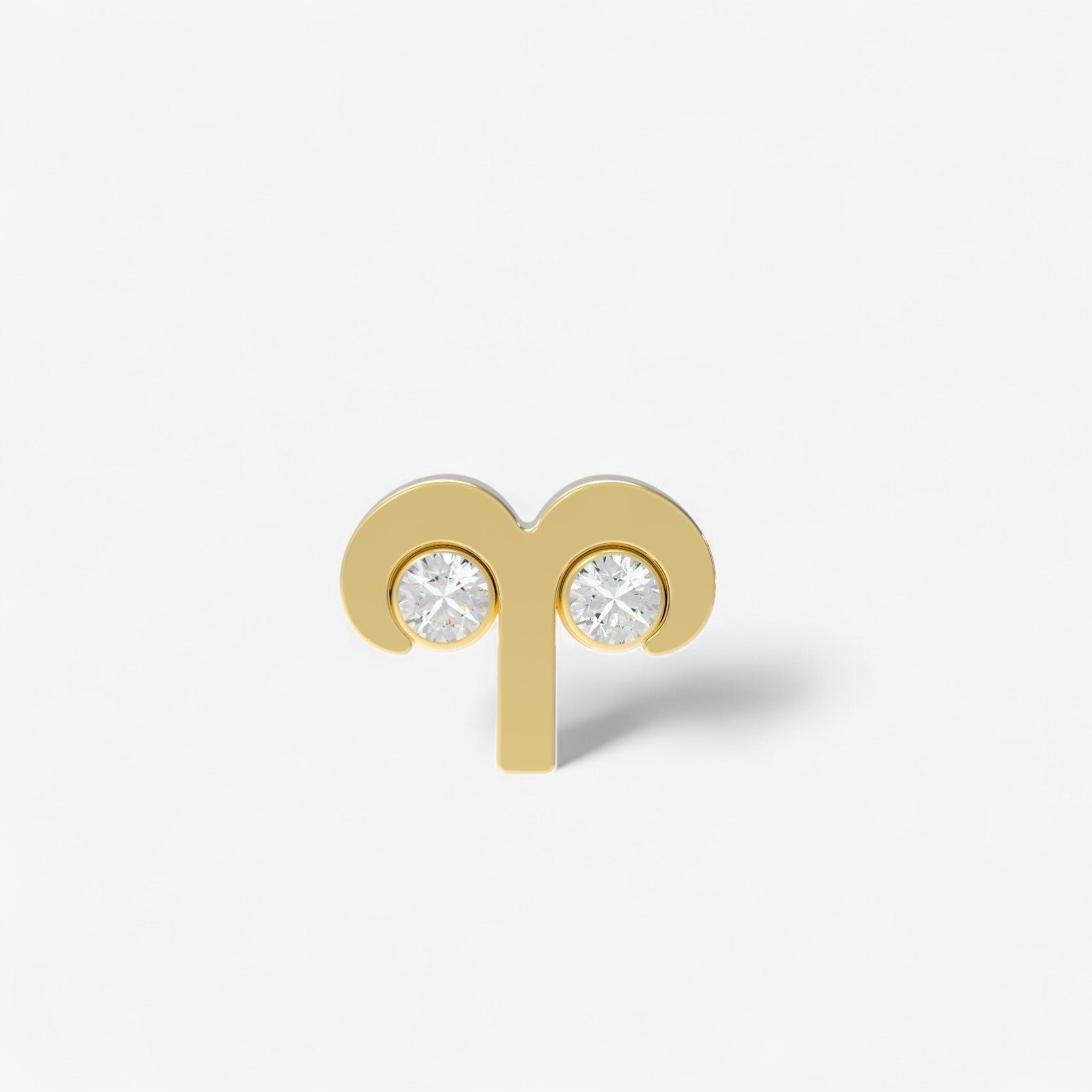 Small Zodiac Stud Earring