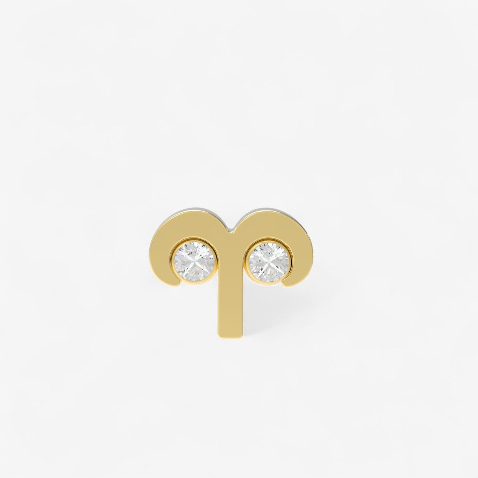 Small Zodiac Stud Earring