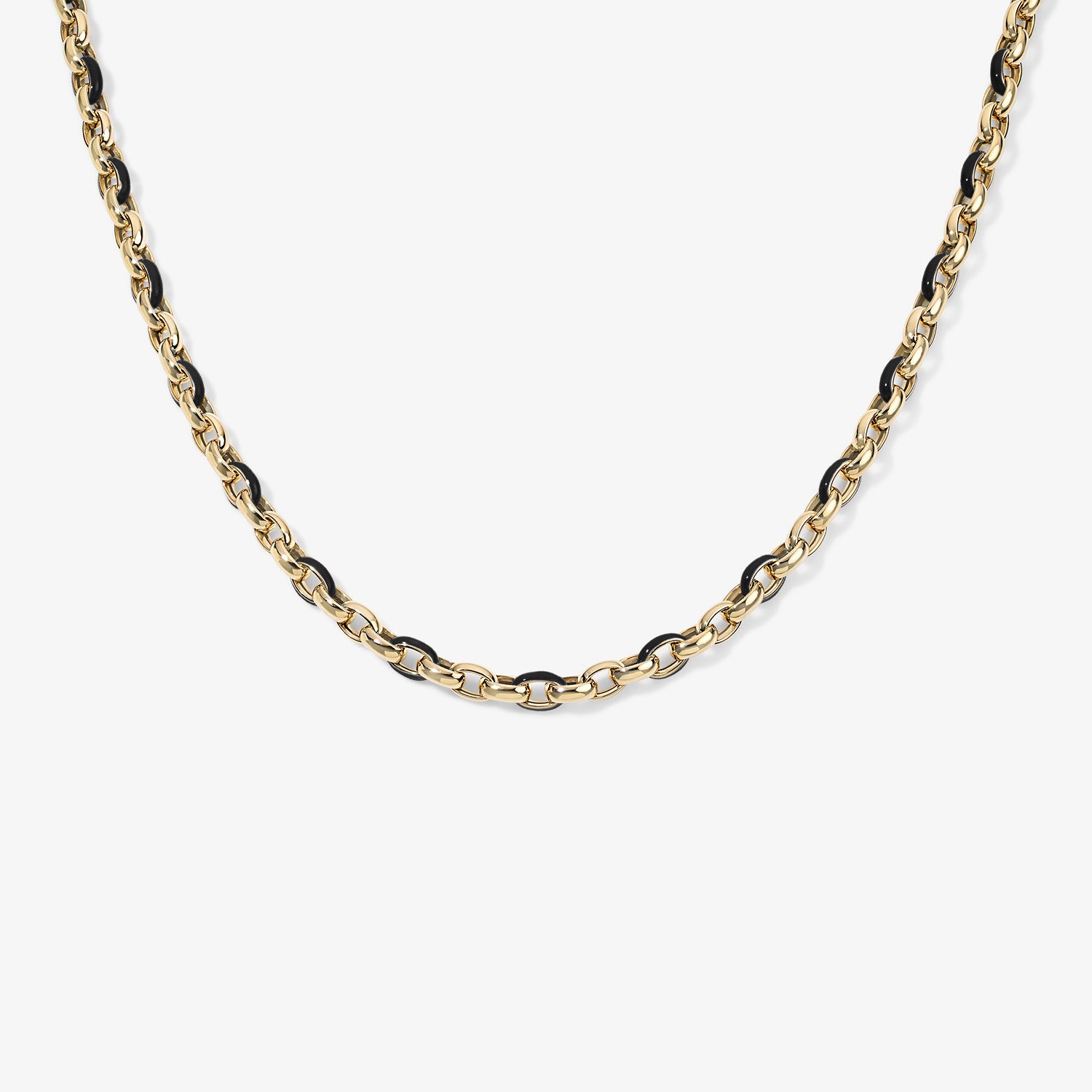 Madison Enamel Oval Link Necklace