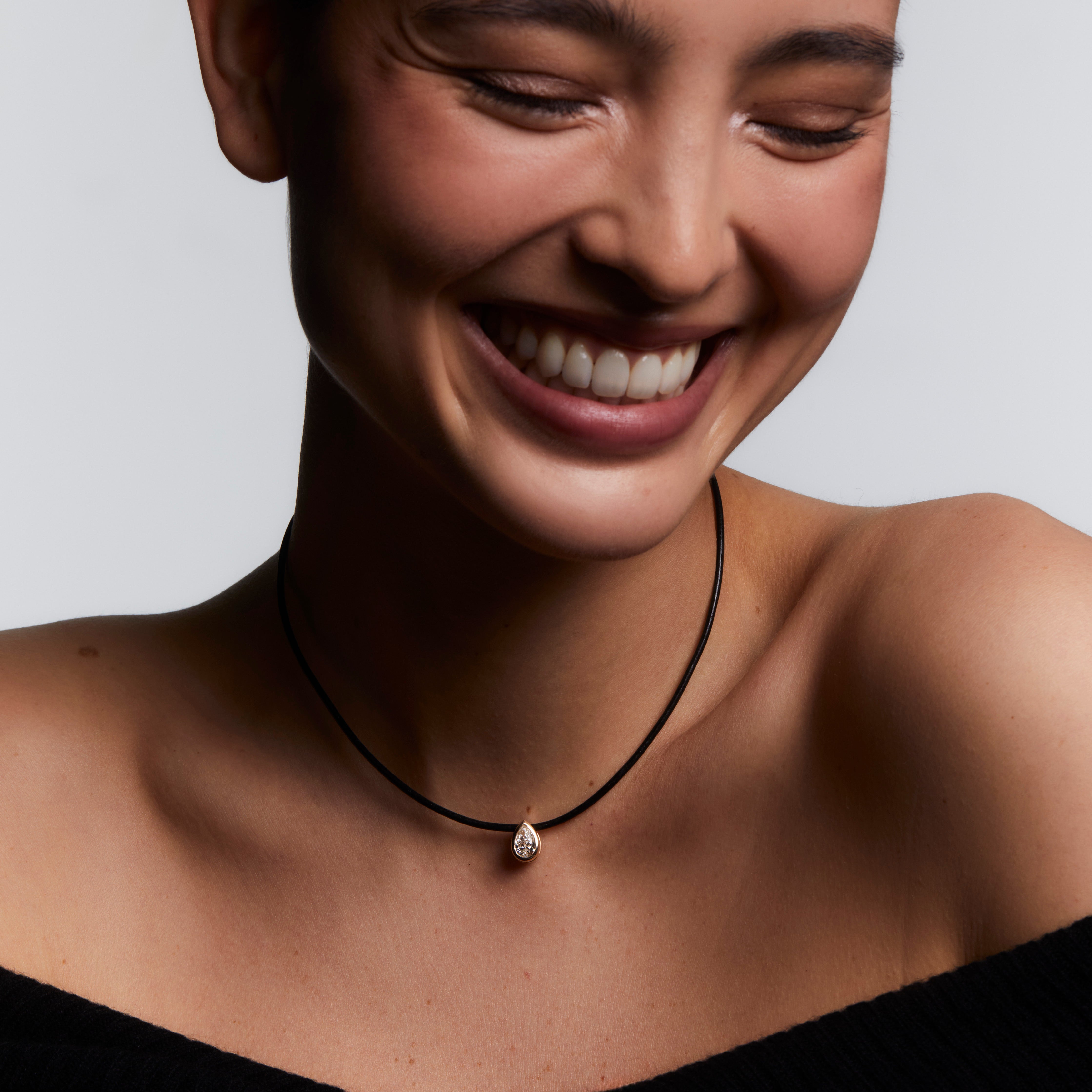 Margot Diamond Pear Necklace