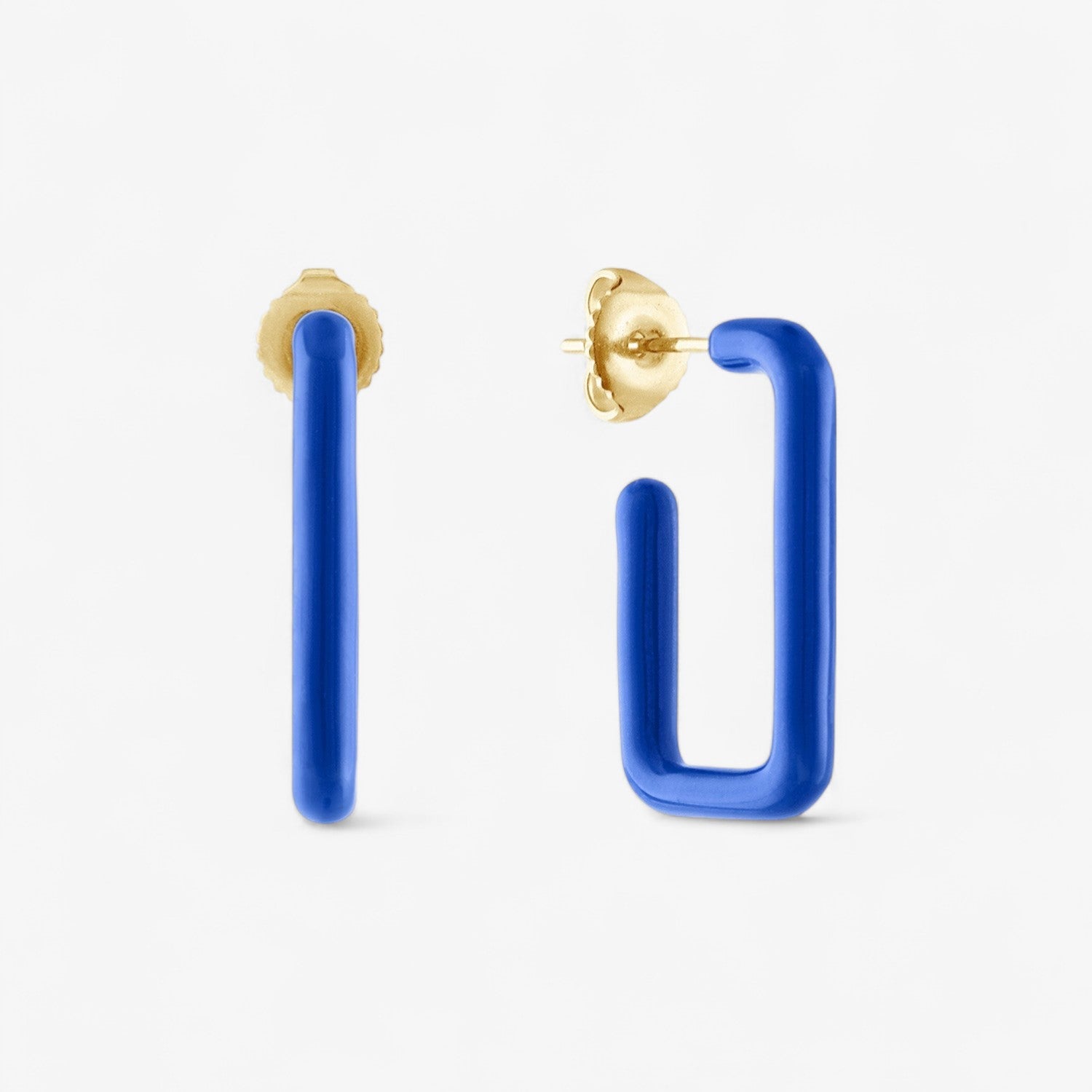 Poppy Enamel Box Hoops