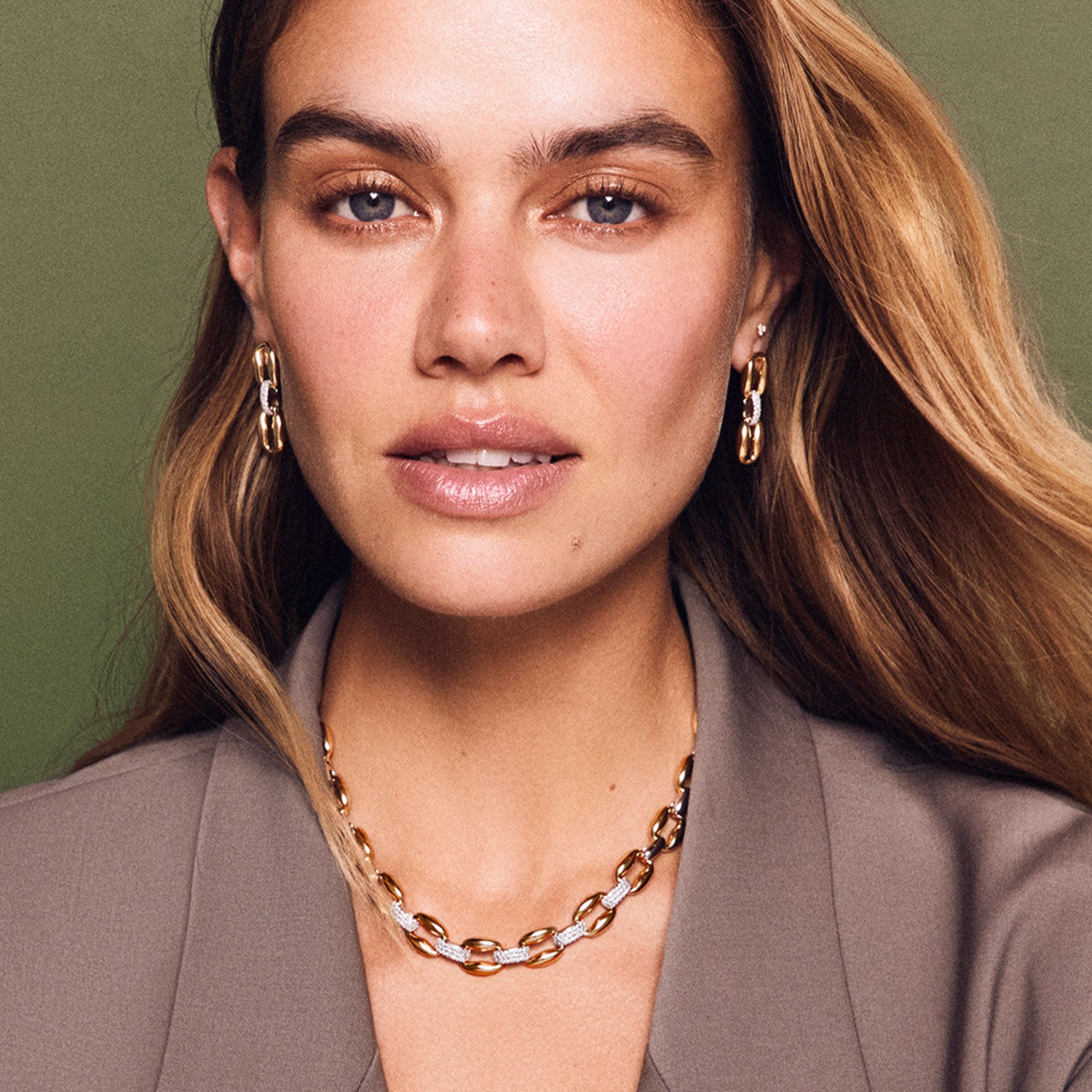 Madison Double Oval Link Earrings