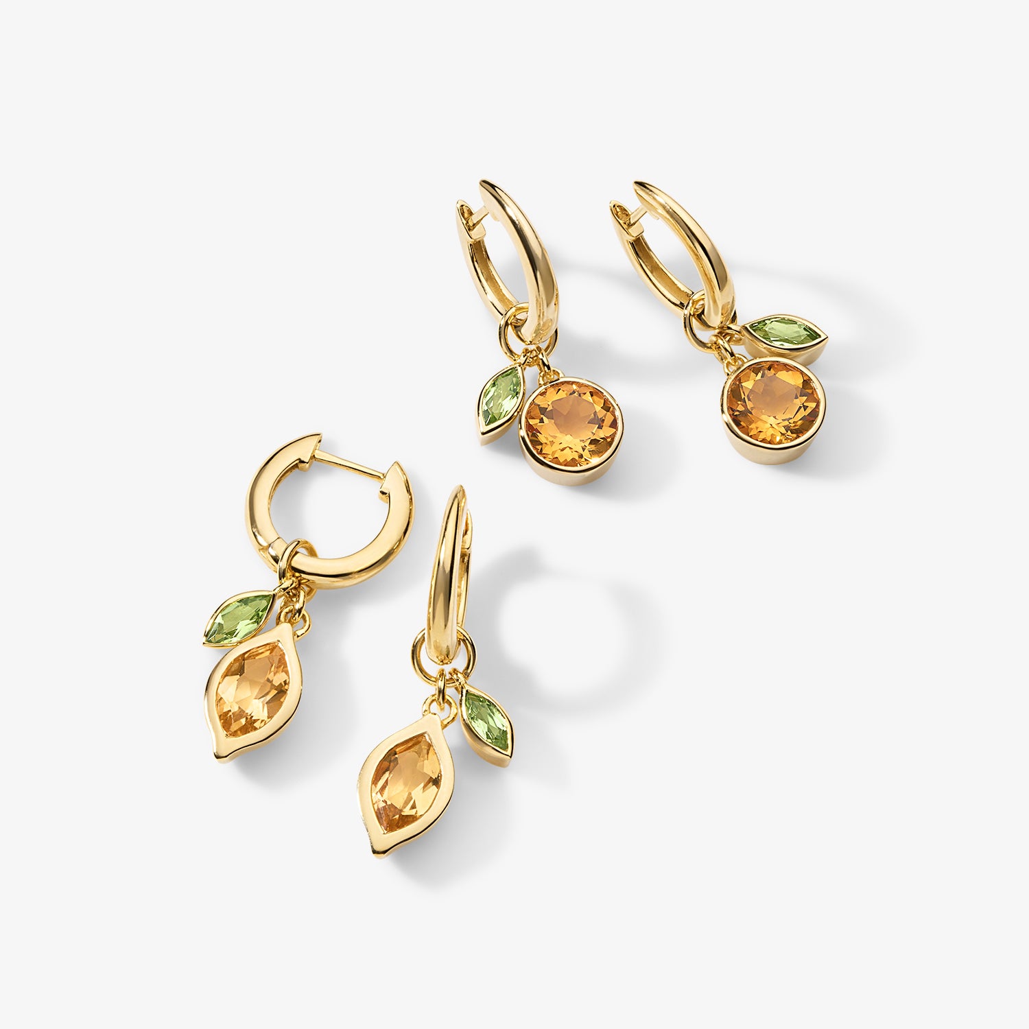 Cocktail Lemon Earrings