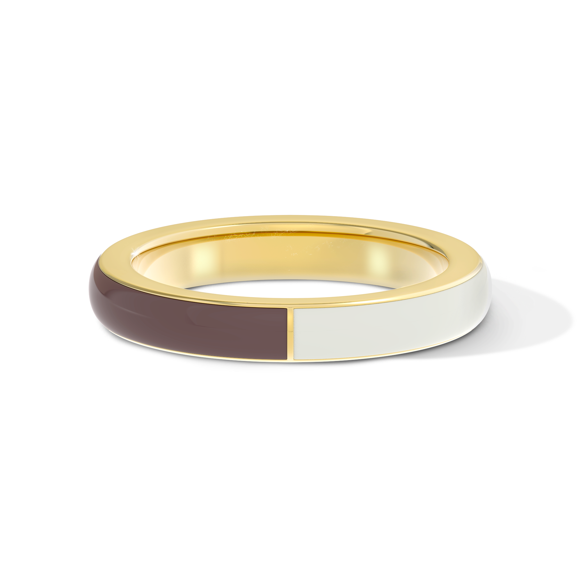 The Chocolate & Vanilla Enamel Ring