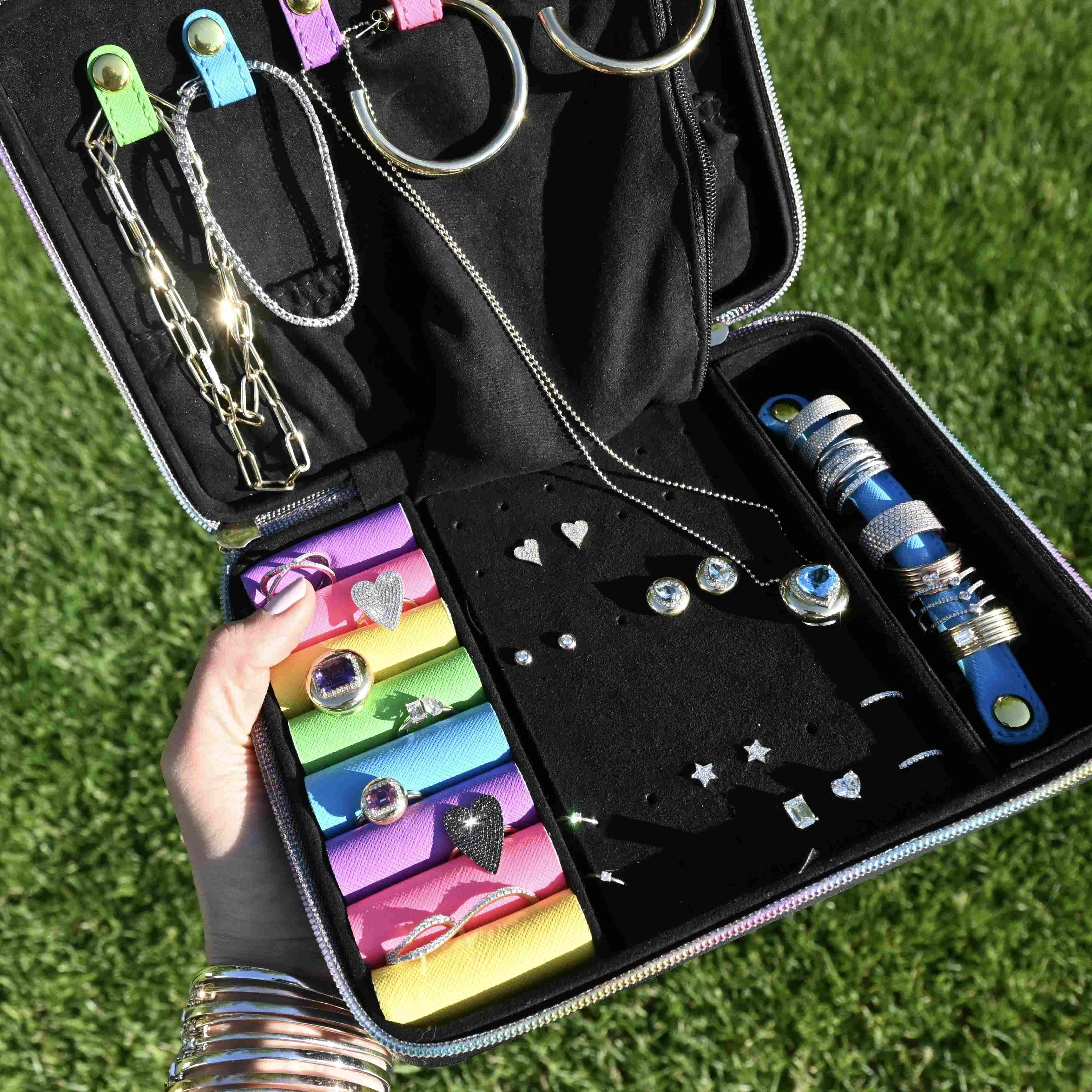 Stoney Clover Lane x Stephanie Gottlieb Black Travel Jewelry Case
