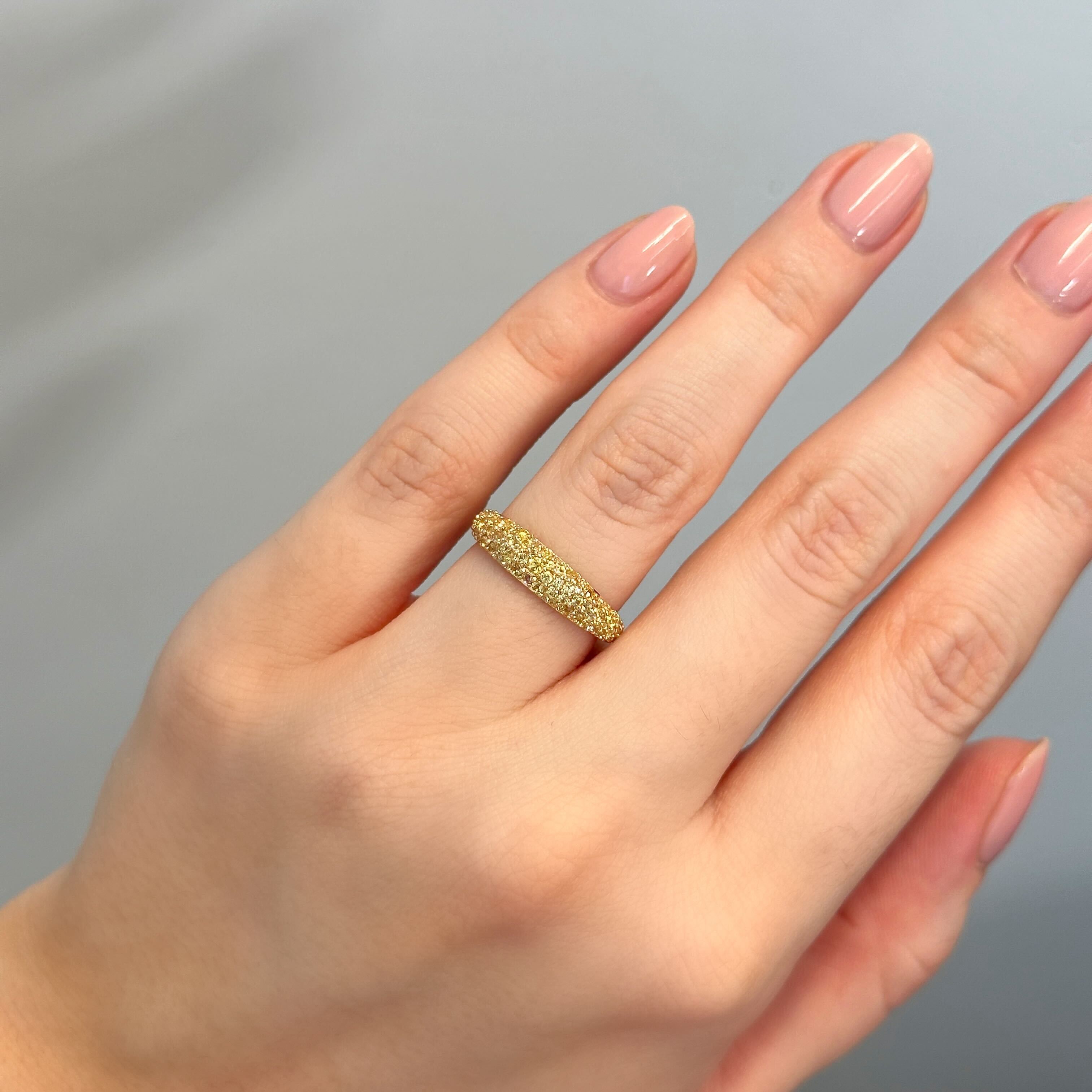 Madison Yellow Sapphire Stack Ring
