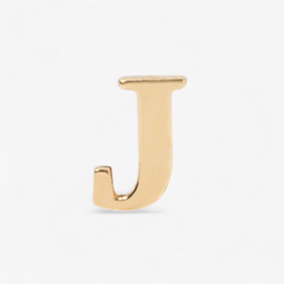 Small Gold Initial Stud