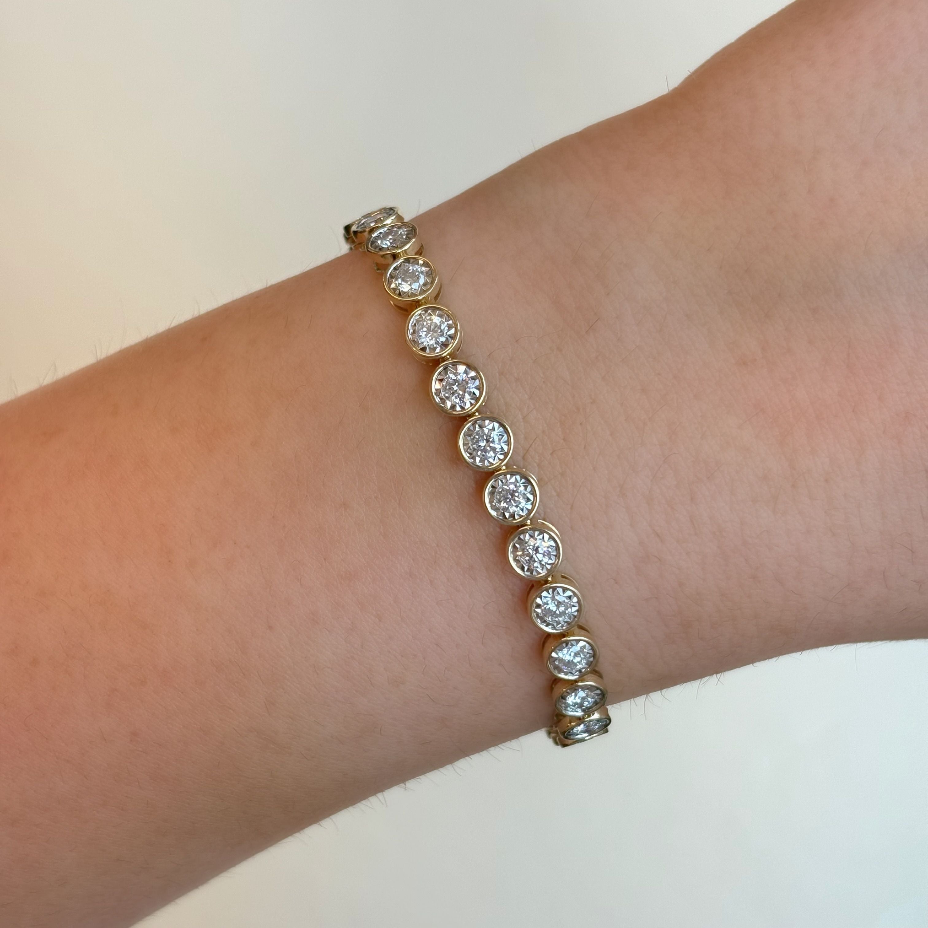Maya Illusion Tennis Bracelet
