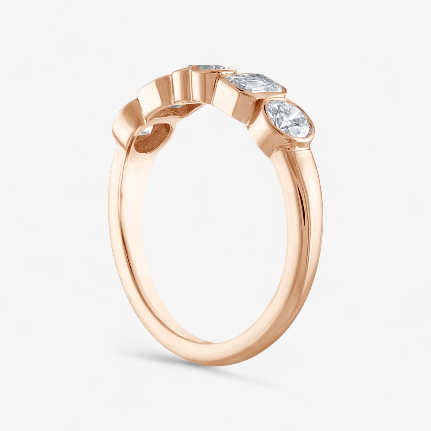 Fancy Bezel Bar Ring