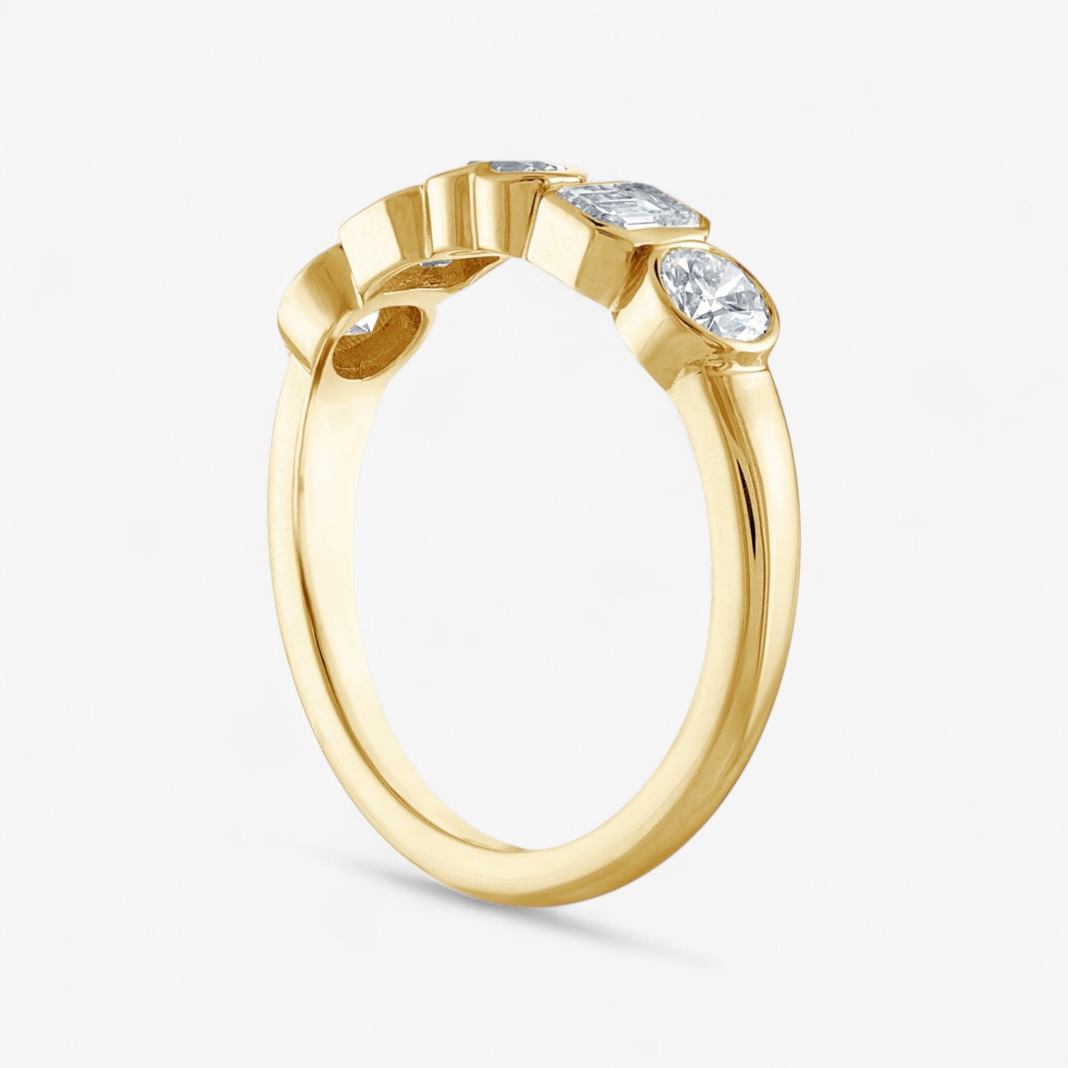 Fancy Bezel Bar Ring