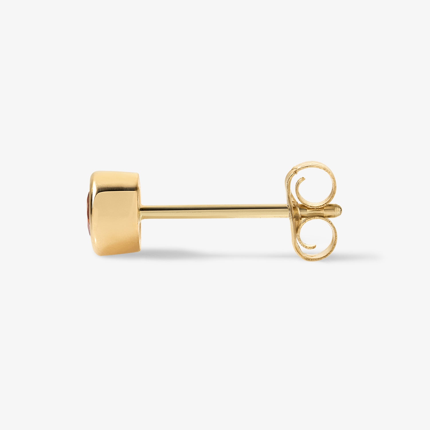 Cocktail Lemon Bezel Mini Stud