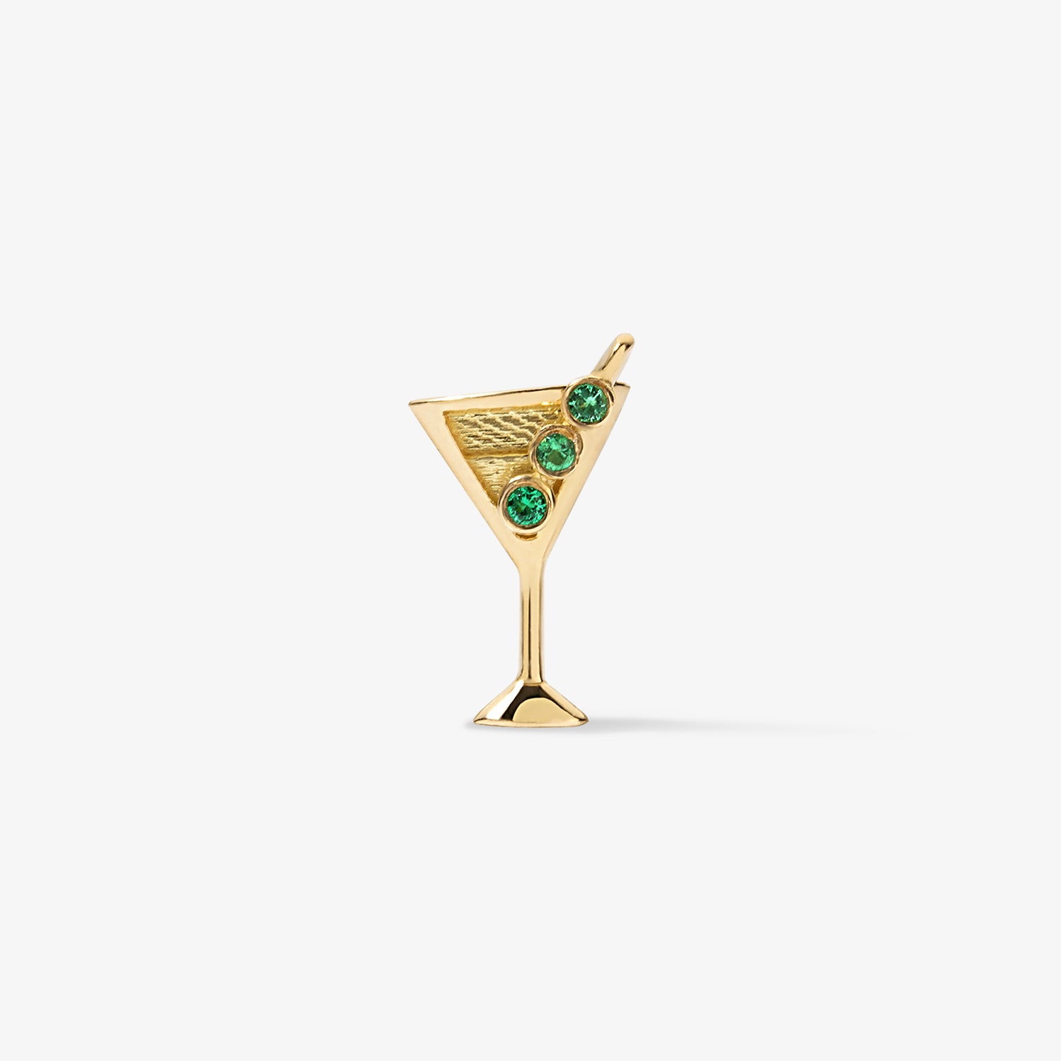 Cocktail Martini Glass Mini Stud