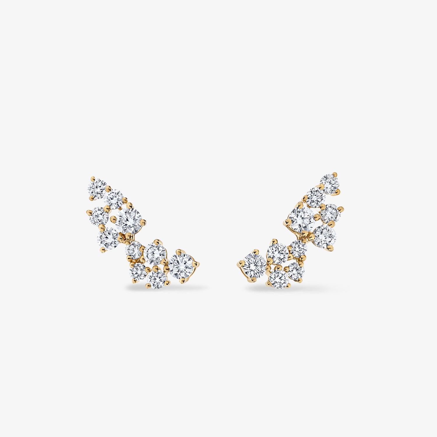 Celeste Climber Earrings 14K Yellow Gold