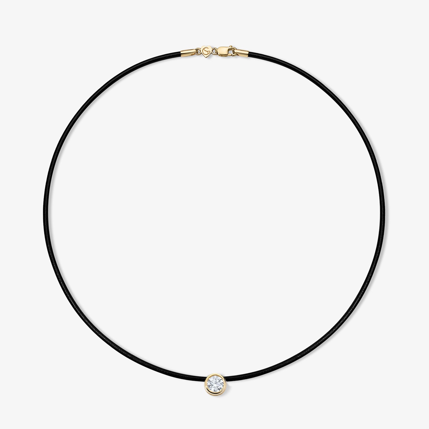 Margot Round Cut Diamond Necklace