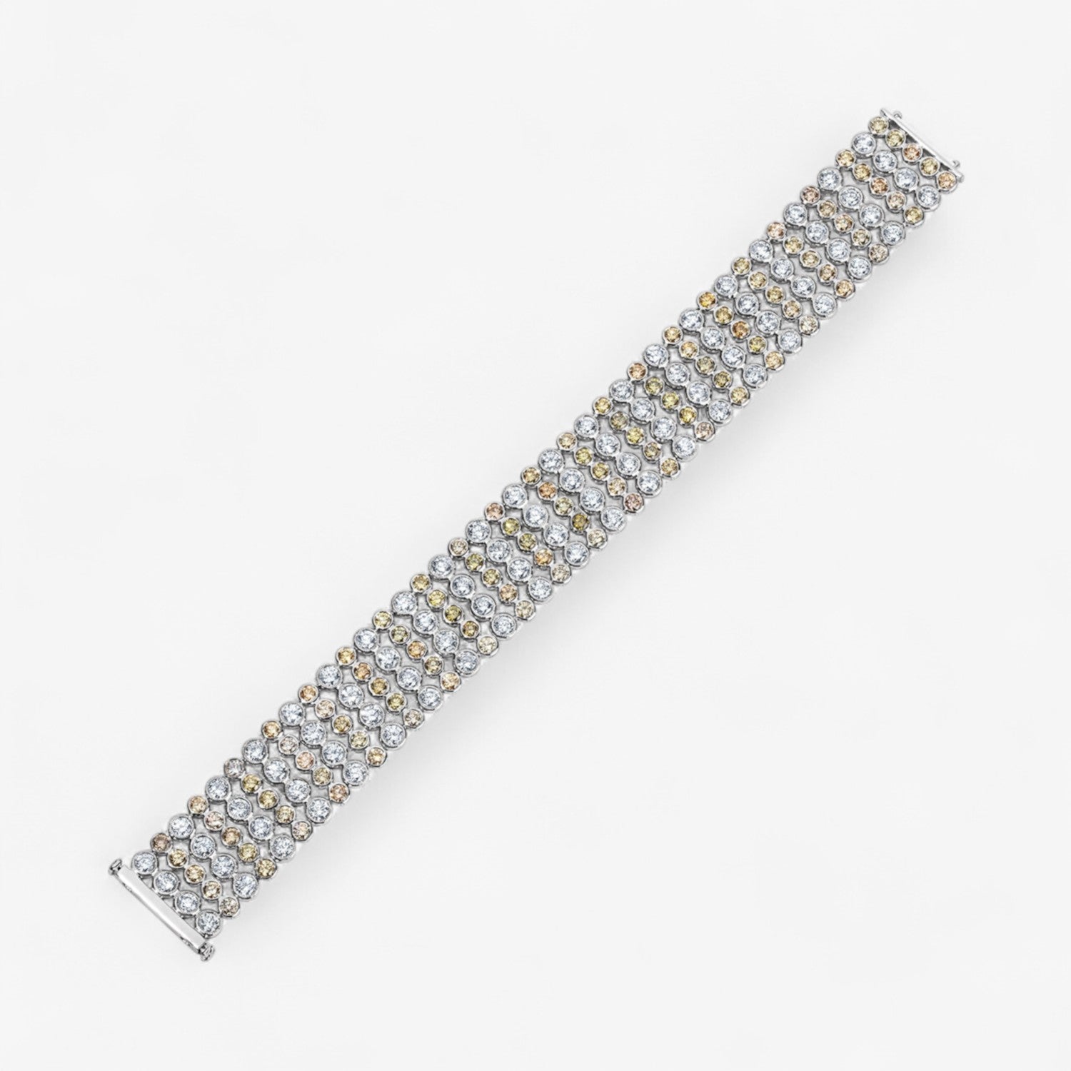Multicolor Diamond Flexible Bracelet