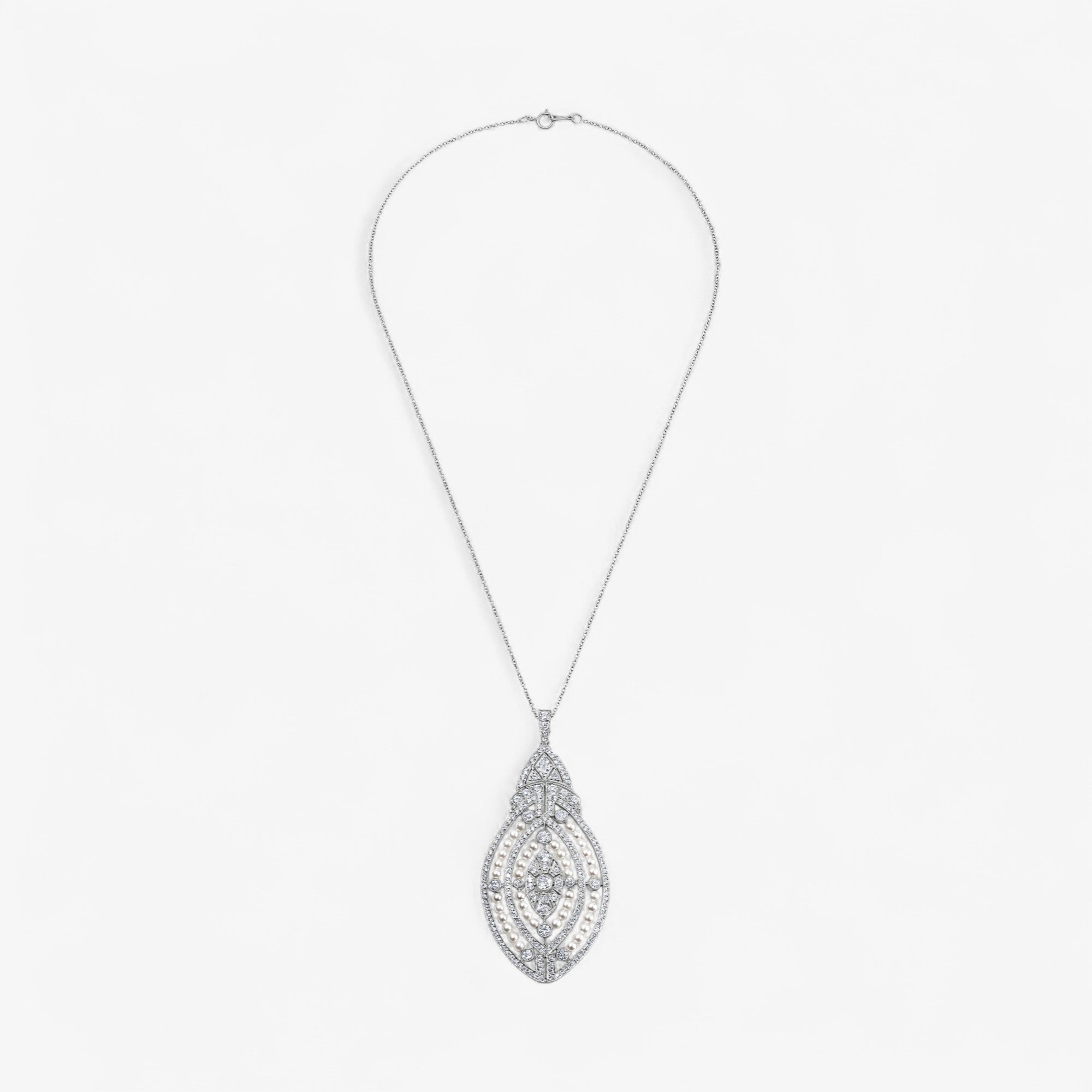 Diamond and Pearl Pendant