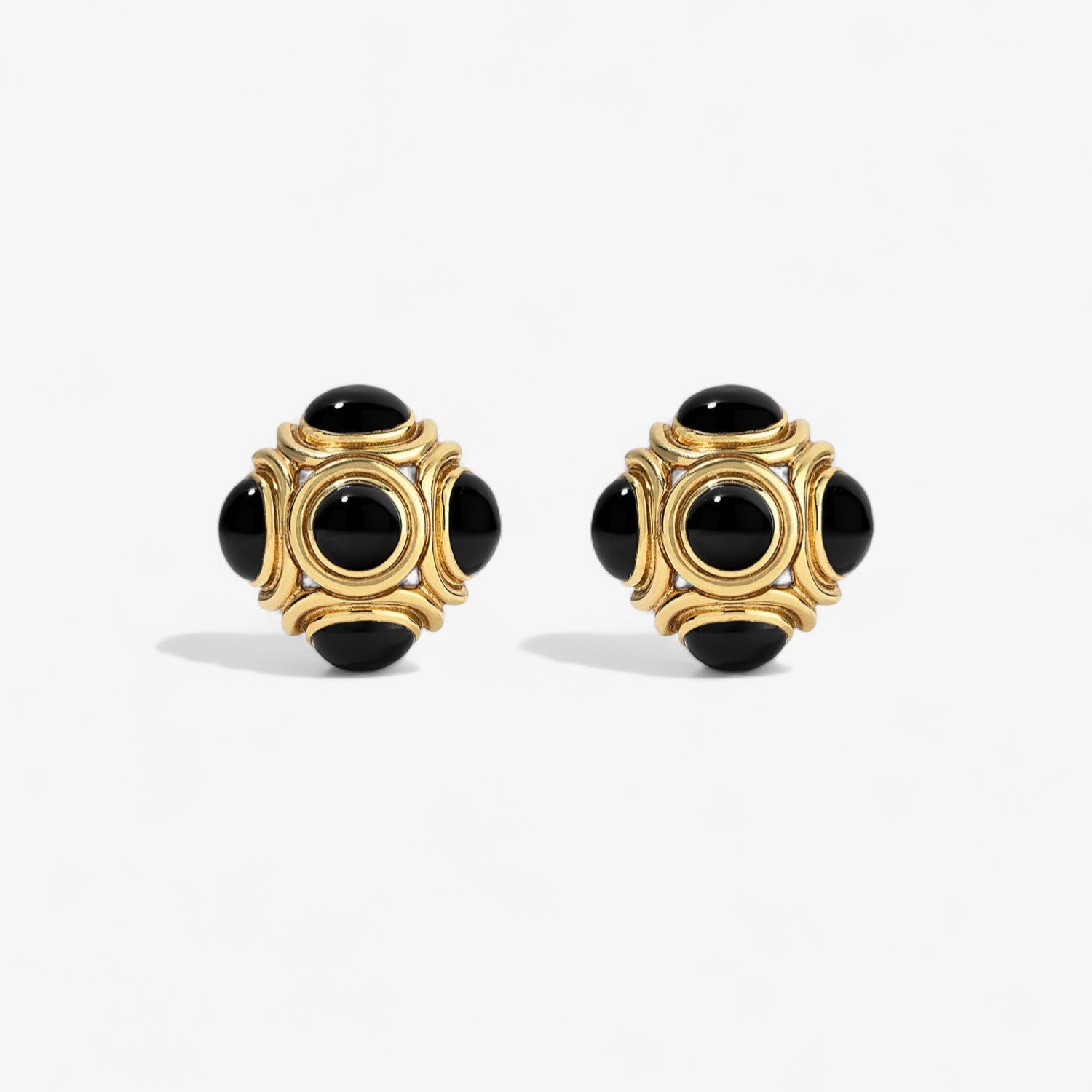 Onyx Clip-On Earrings