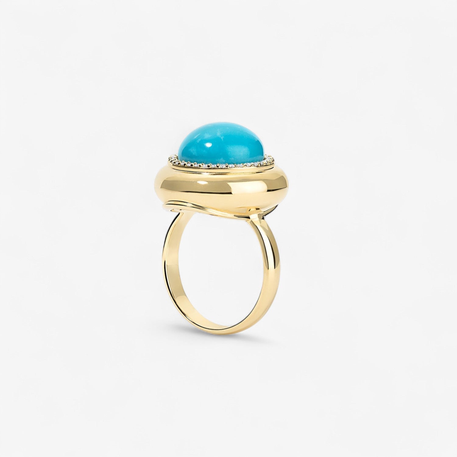 Large Cabochon Candy Button Ring
