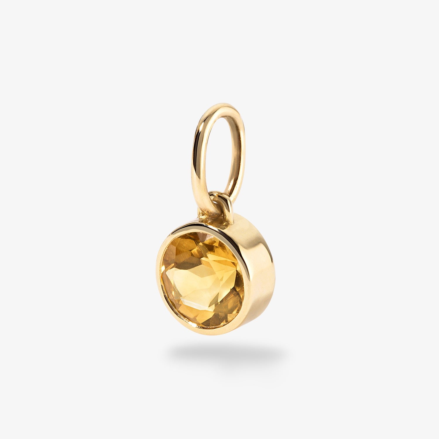 Margot Citrine Birthstone Bezel Charm