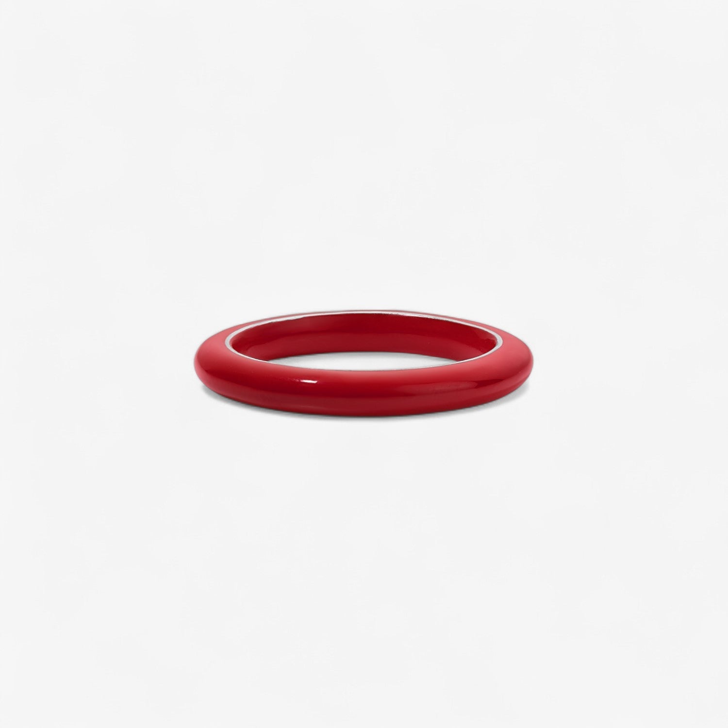 Poppy Enamel Stack Bands