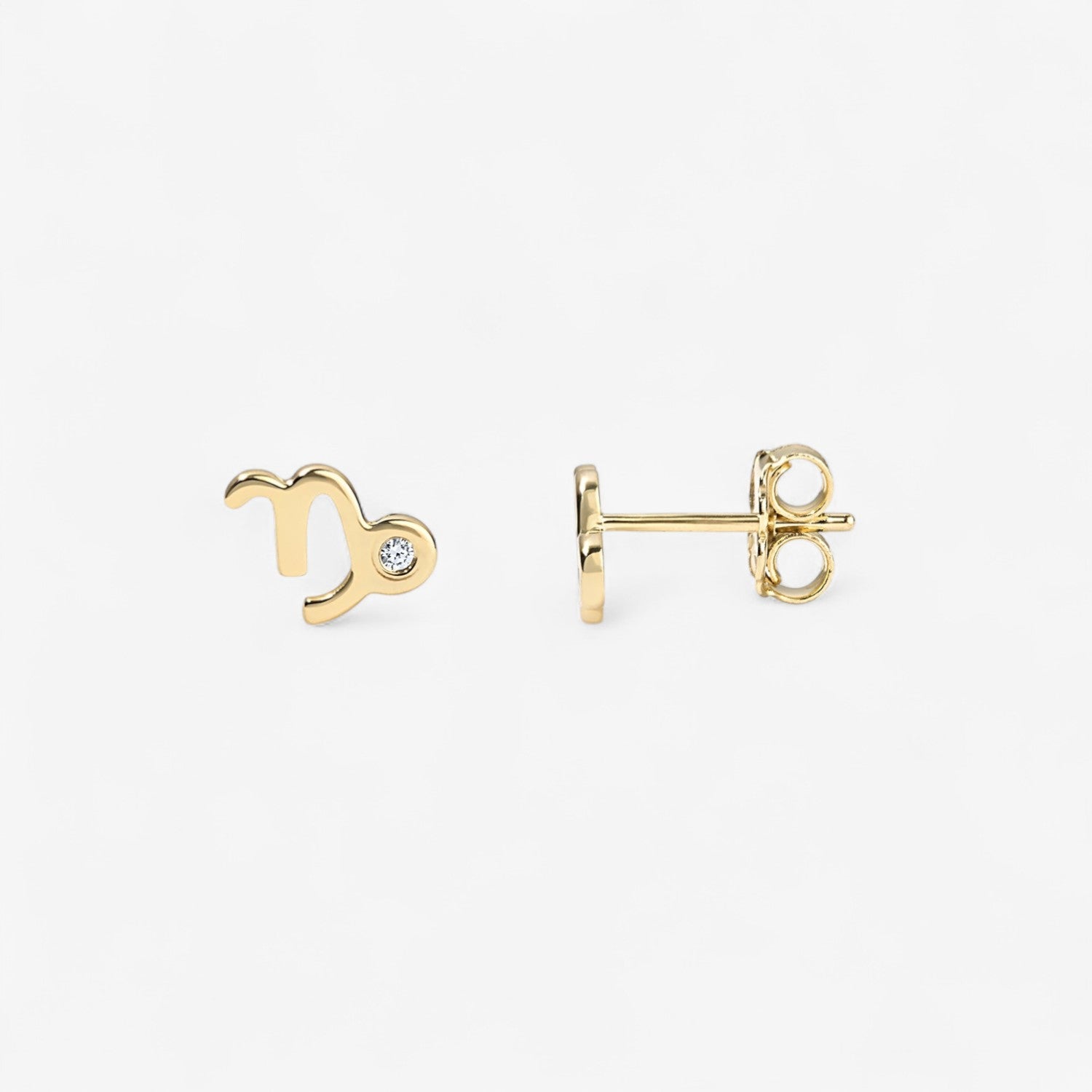 Small Zodiac Stud Earring