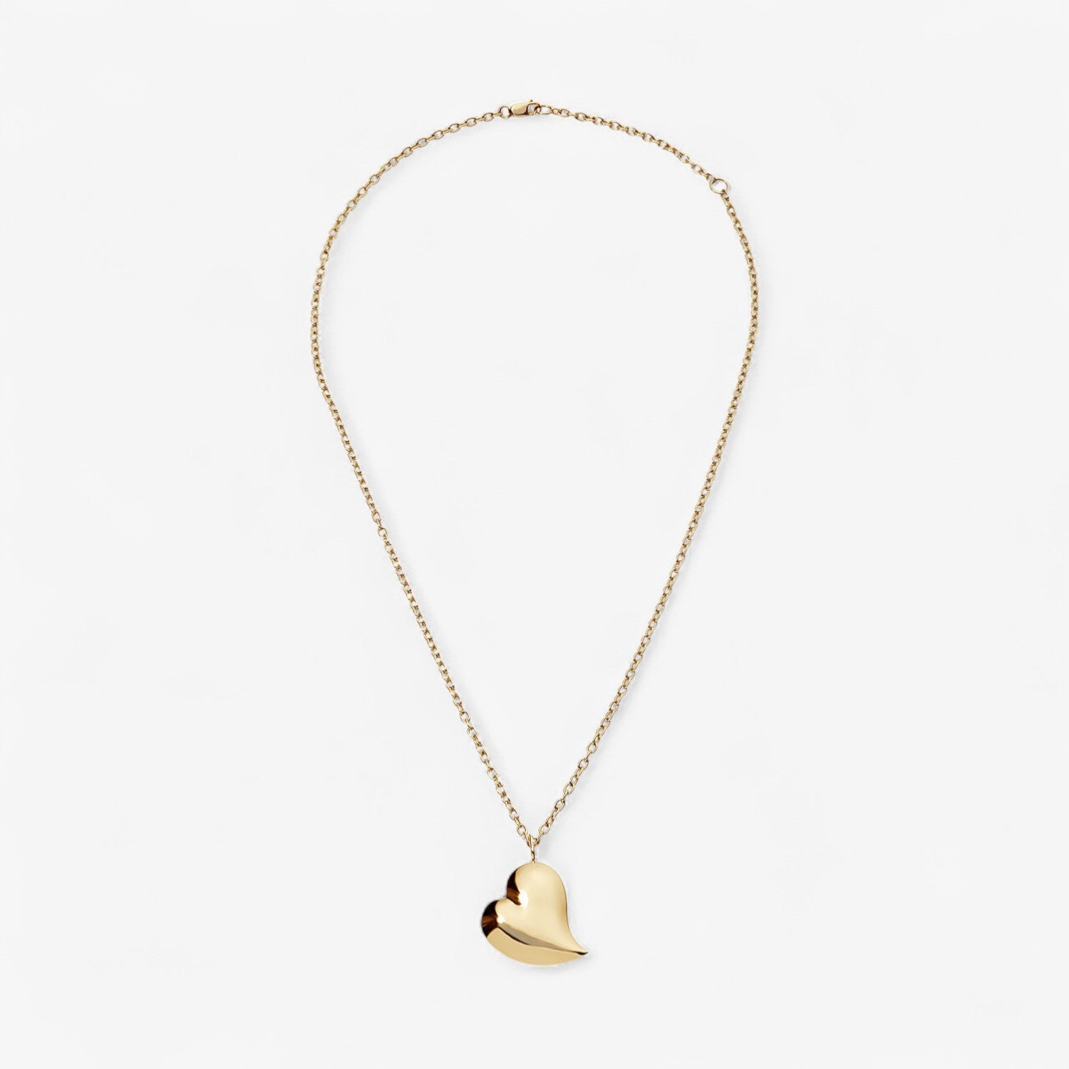 Sterling Silver Madison Medium Heart Necklace