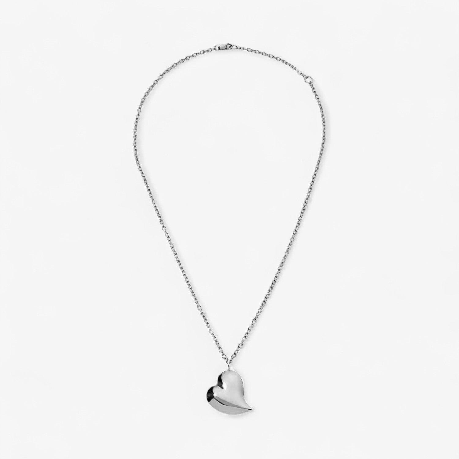 Sterling Silver Madison Medium Heart Necklace