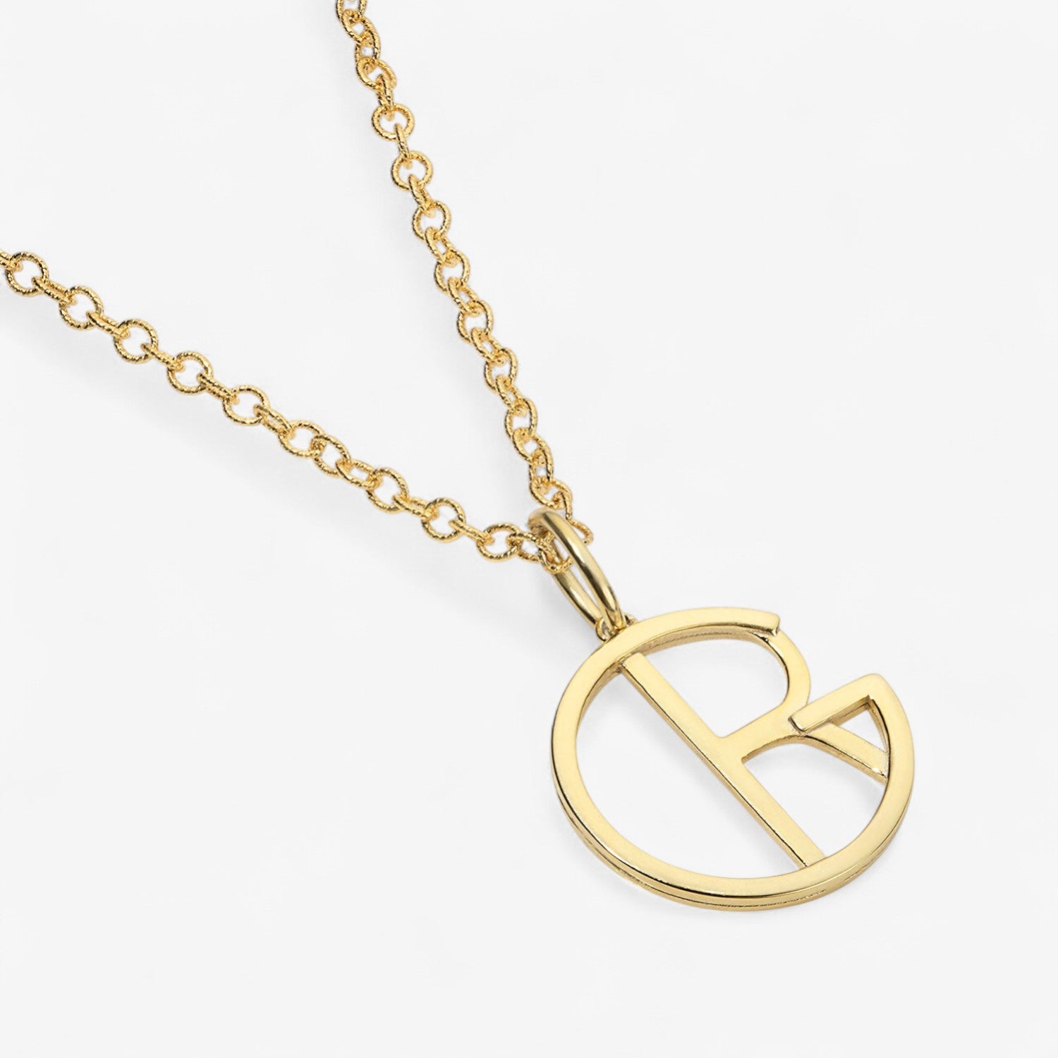 Small Gold Hidden Initial Necklace