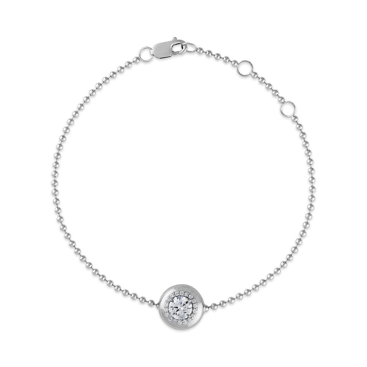 Petite Diamond Button Bracelet
