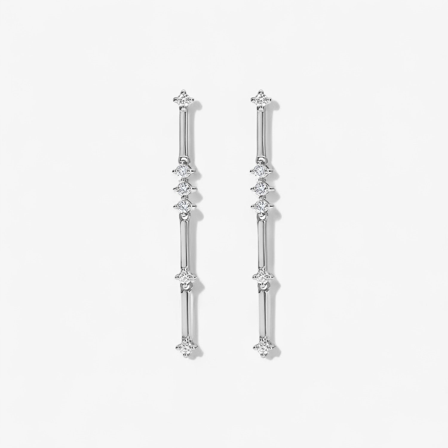 Celeste Dangle Drop Diamond Earrings